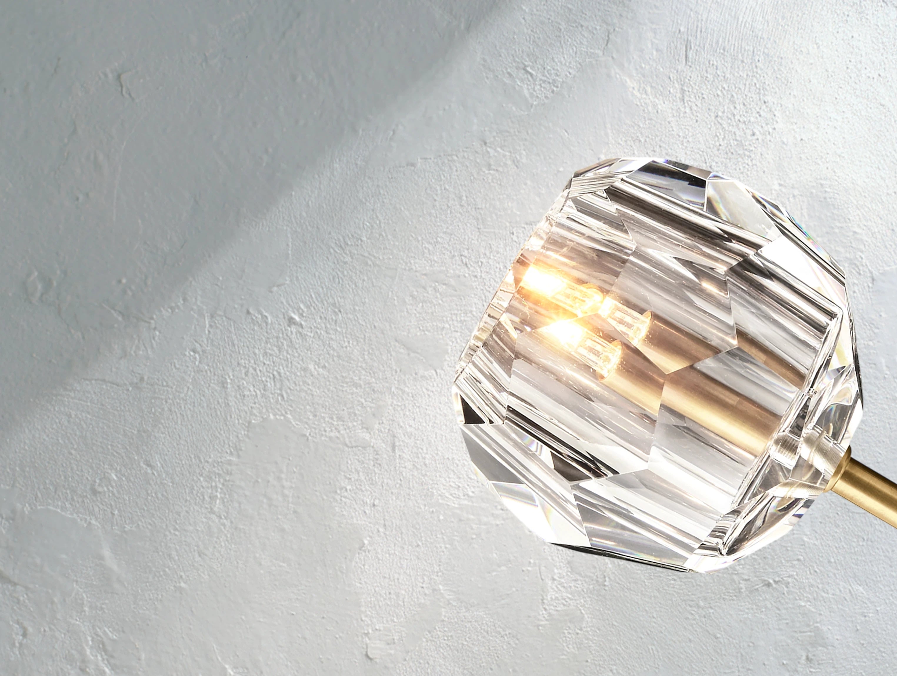 Orbital Cristal Glass Rod Pendant