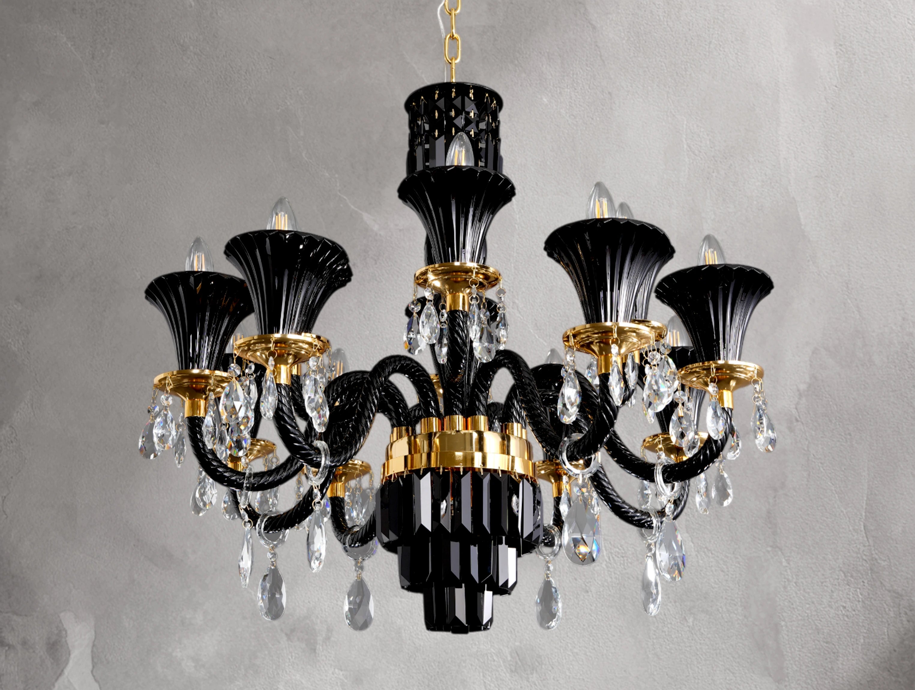 Notiasus Glass Round Chandelier