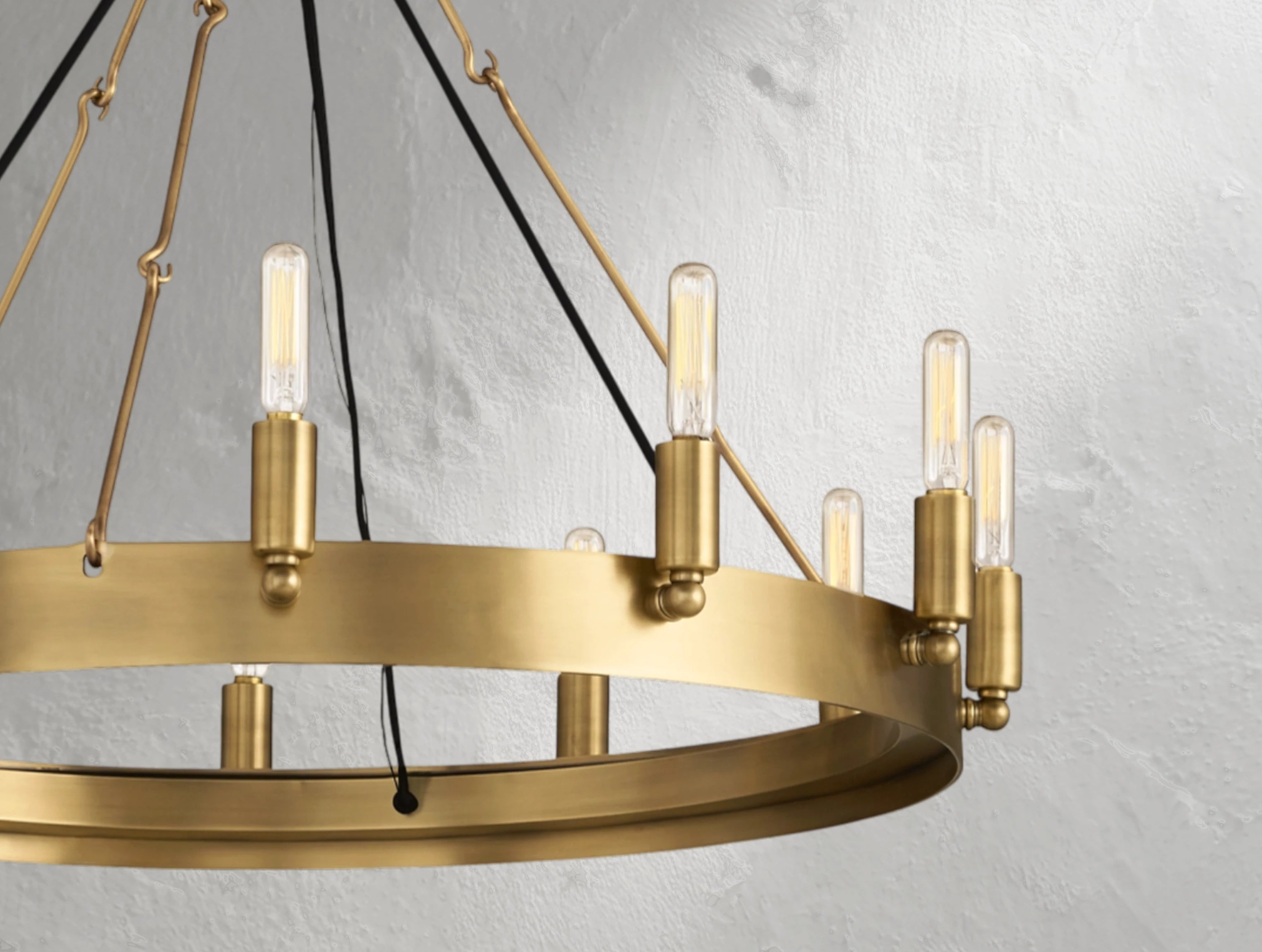 ForgeLine Vintage Filament Round Chandelier