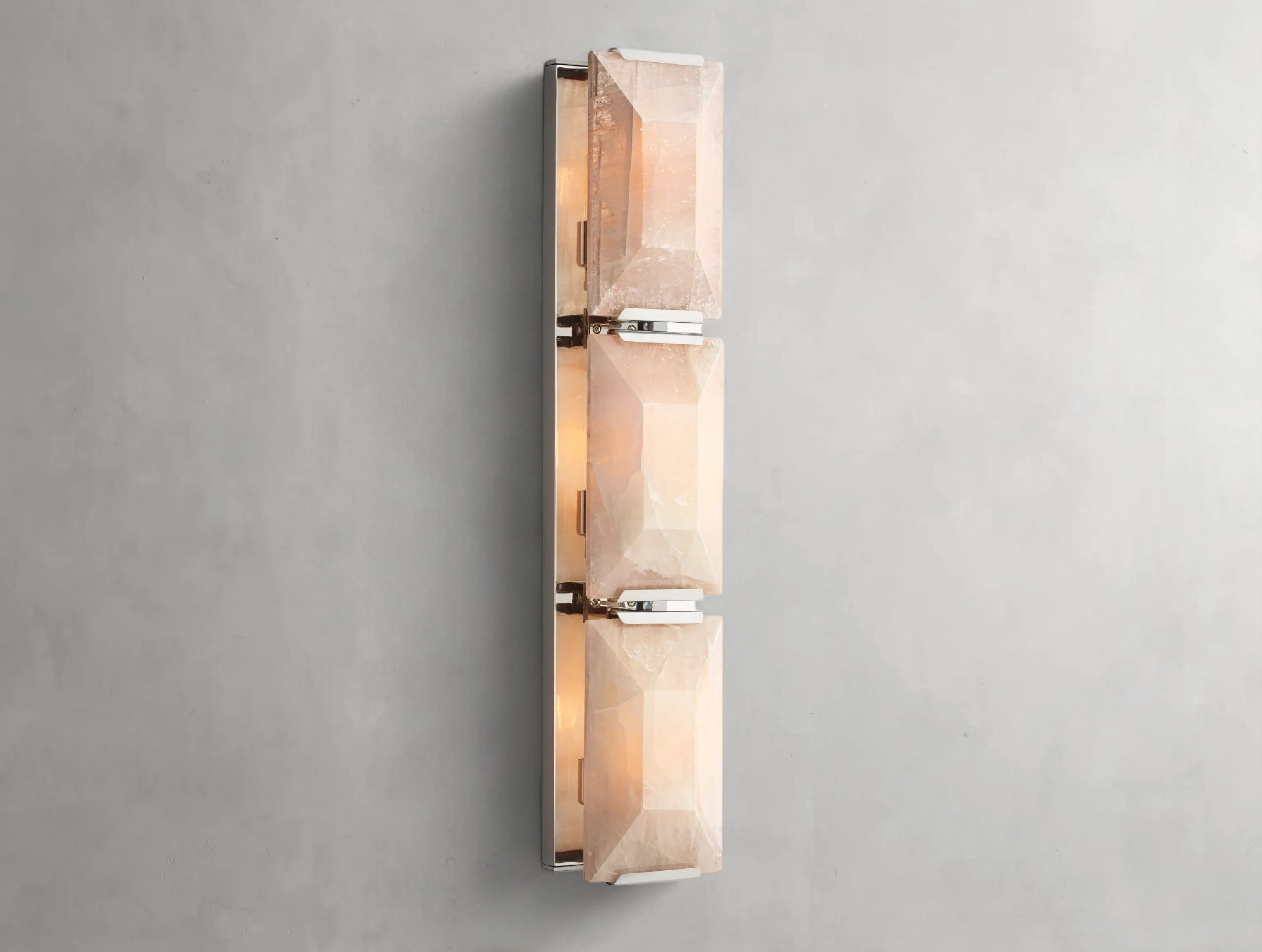 Valonne Calcite Triple Sconce