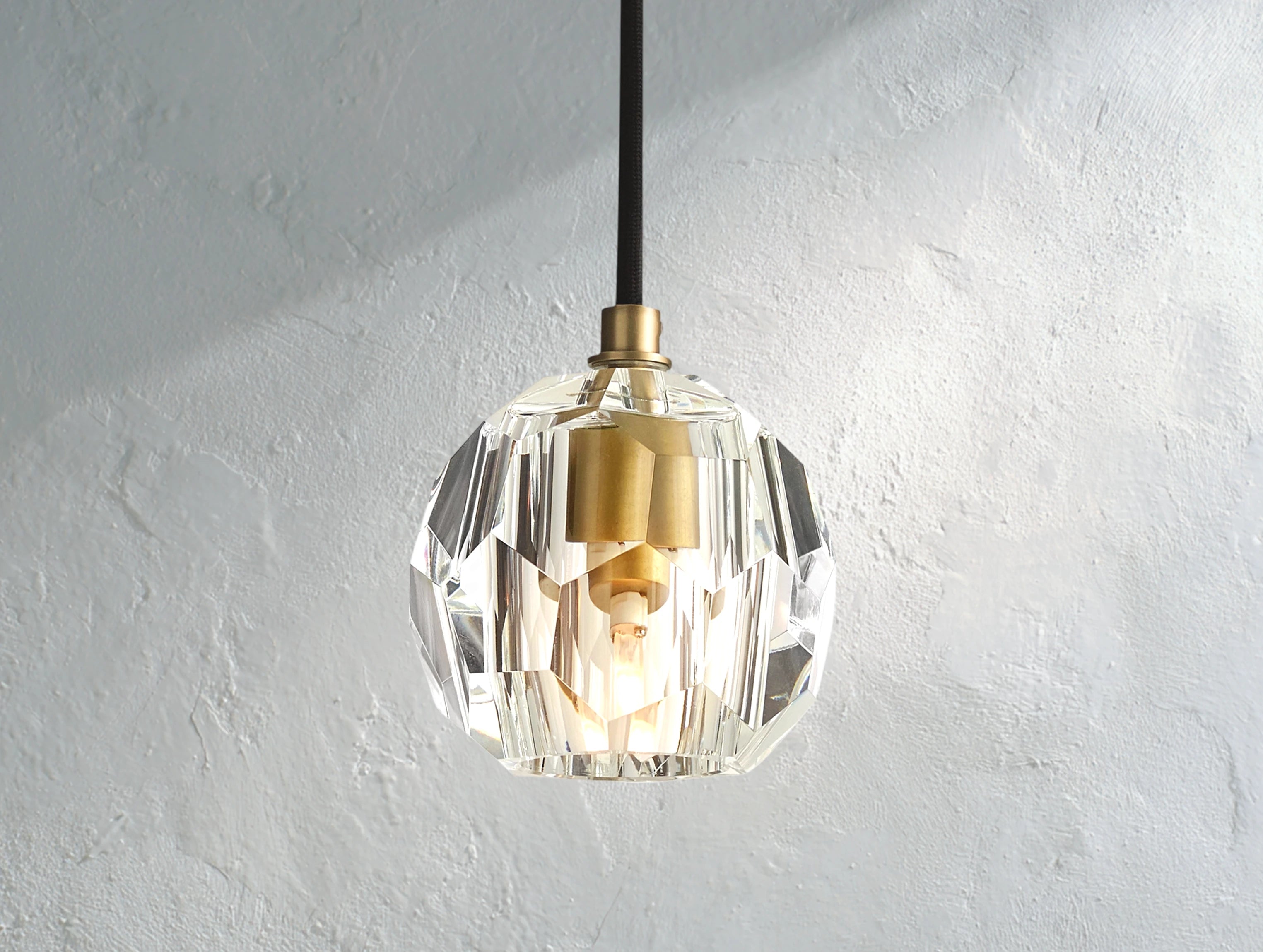 Orbital Cristal Glass Cord Pendant