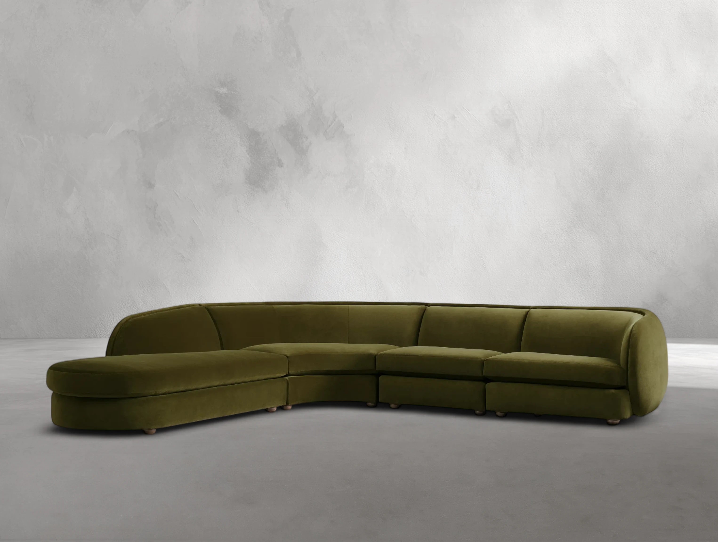 Milay Four-Piece Bumper Sectional