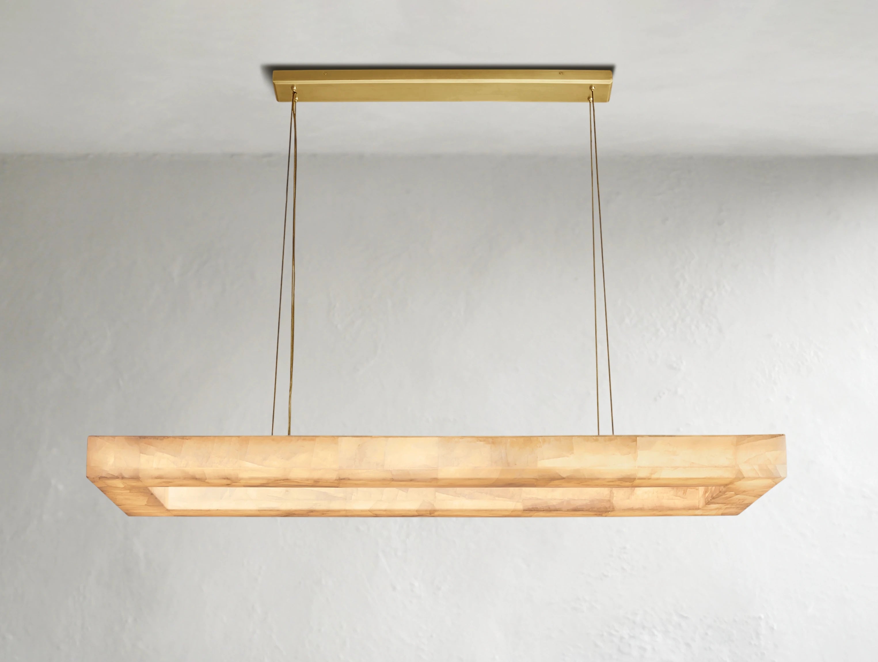 Hamary Lueur Chiseled Rectangular Chandelier