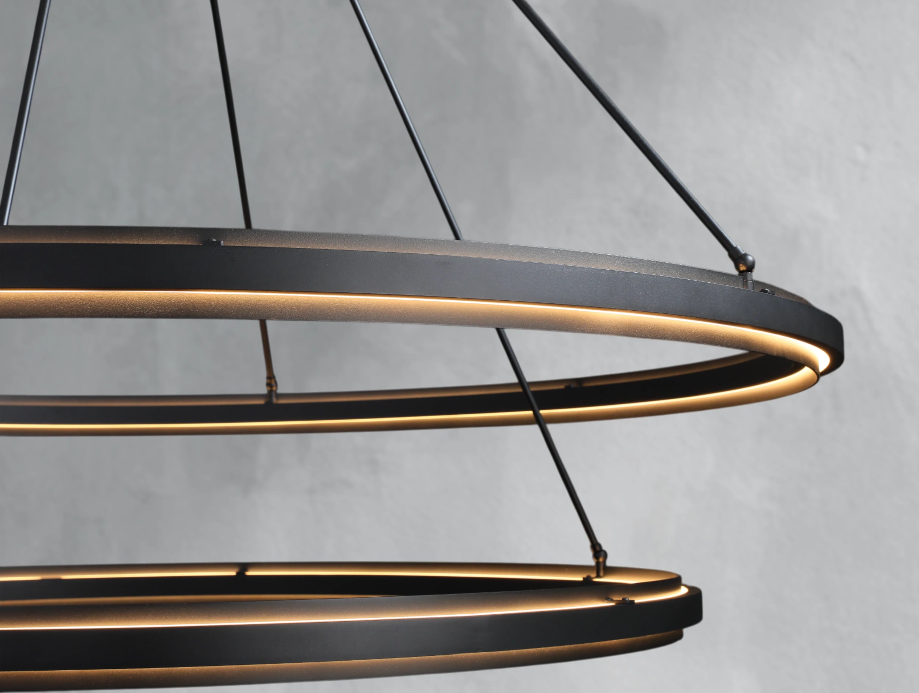 Pelta Two-Tier Round Chandelier