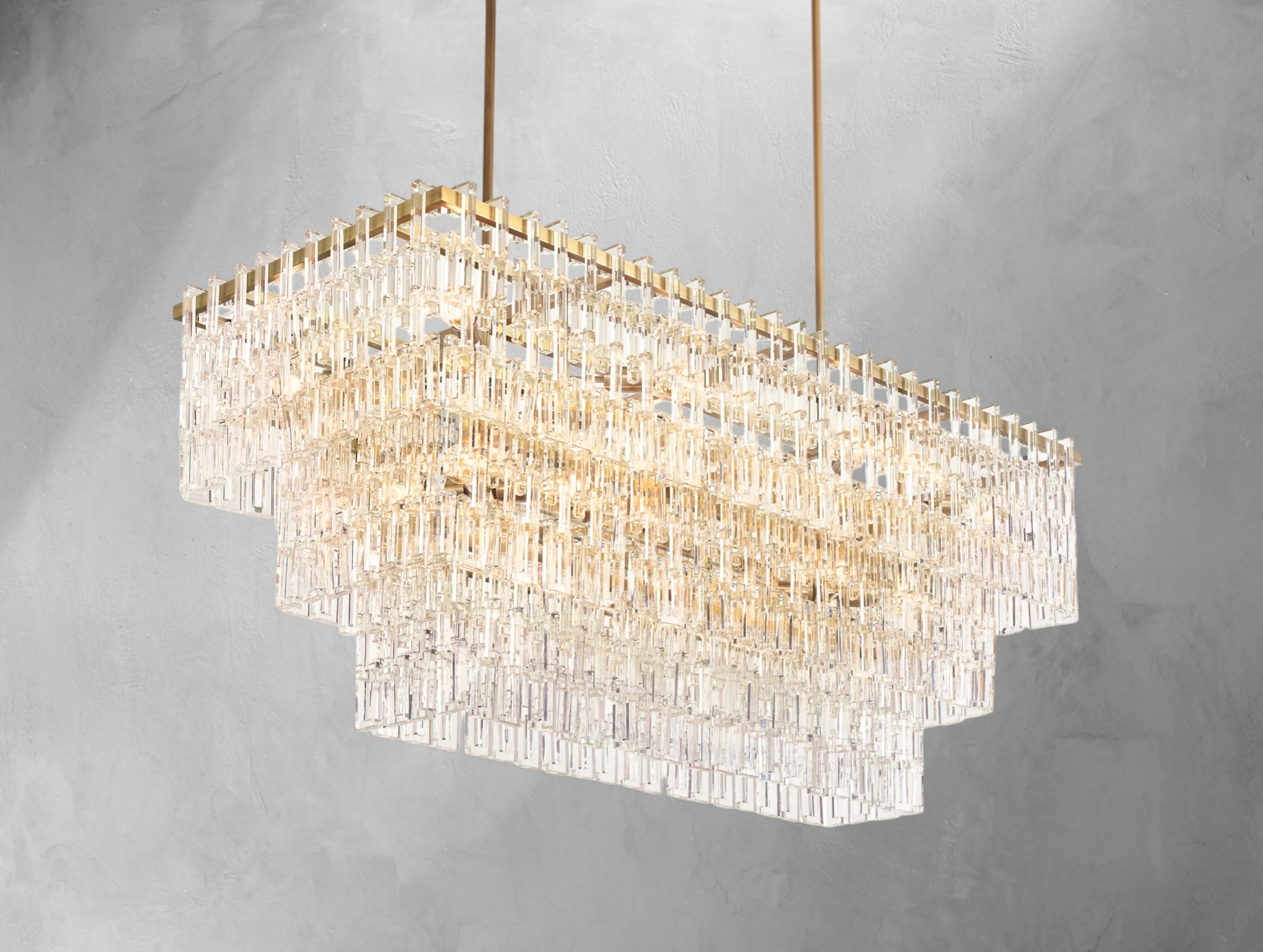 Marinette Tiered Rectangular Chandelier
