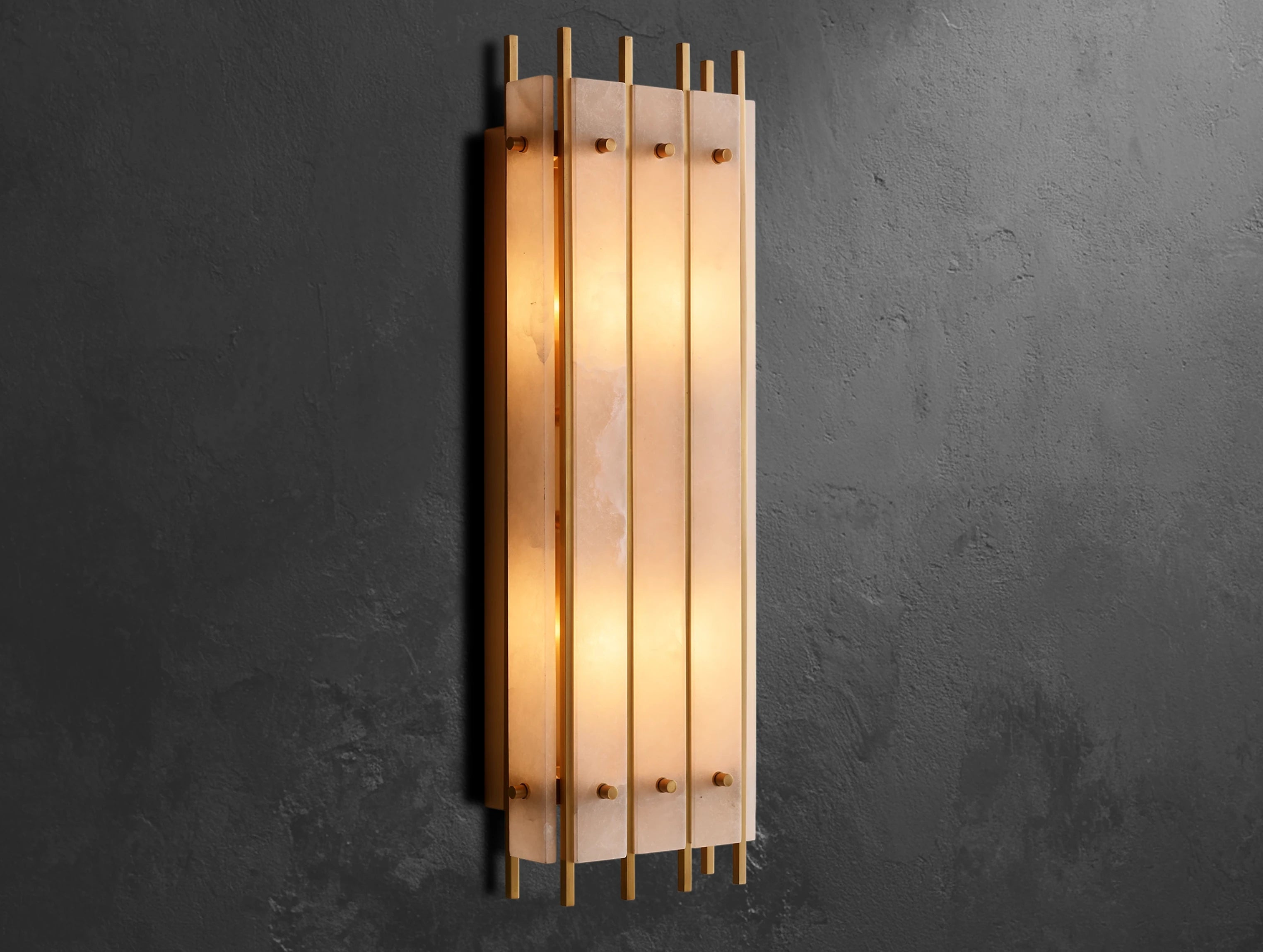 Royce Alabaster Grand Rectangular Sconce
