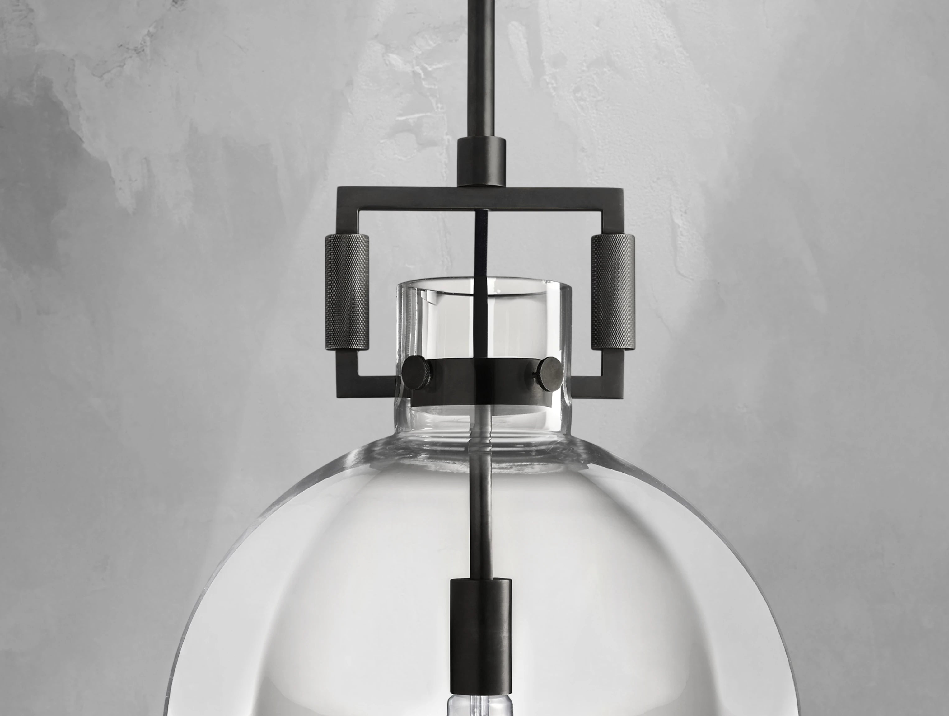 Mechanic Glass Globe Pendant