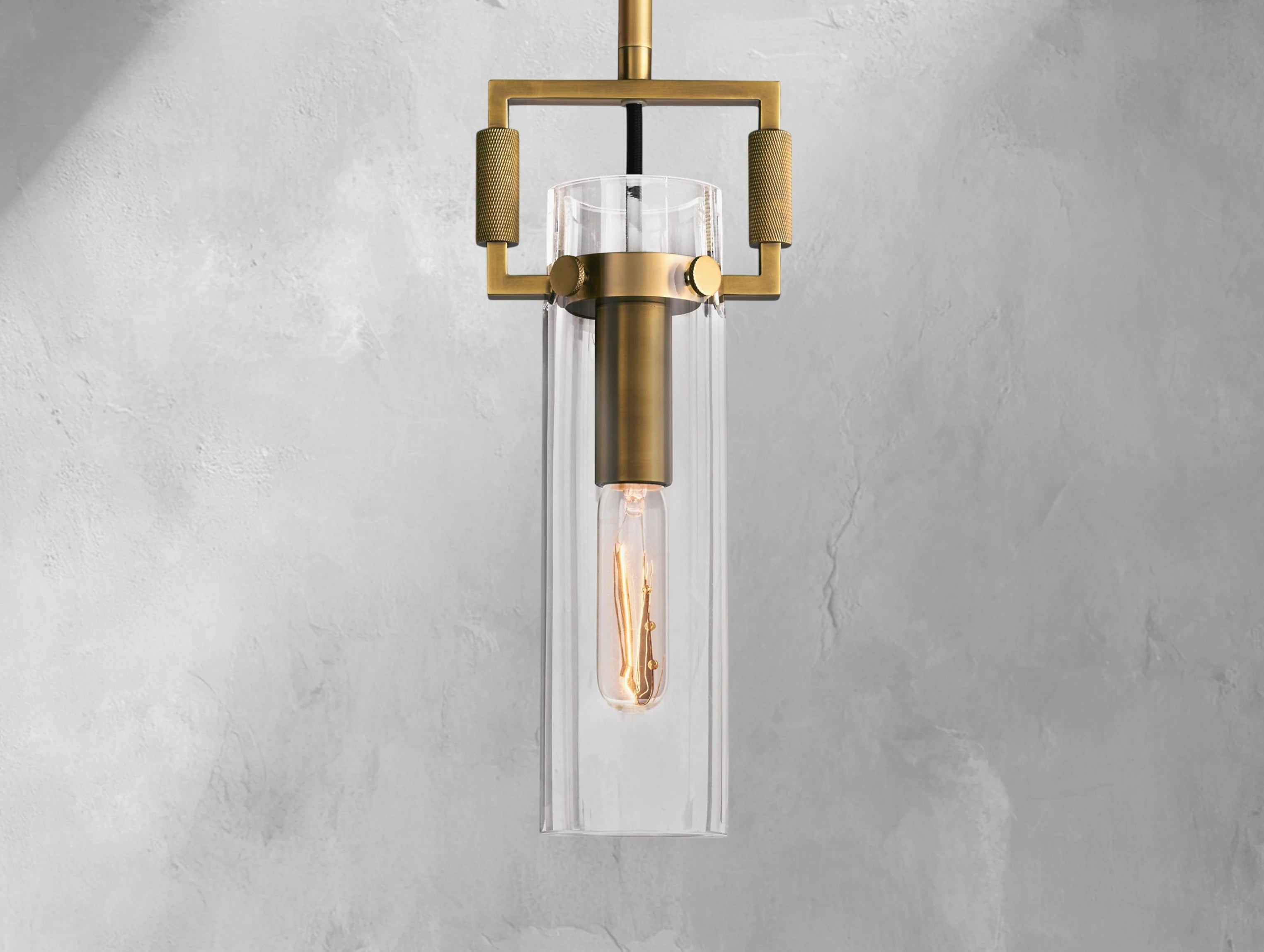 Mechanic Glass Cylinder Pendant