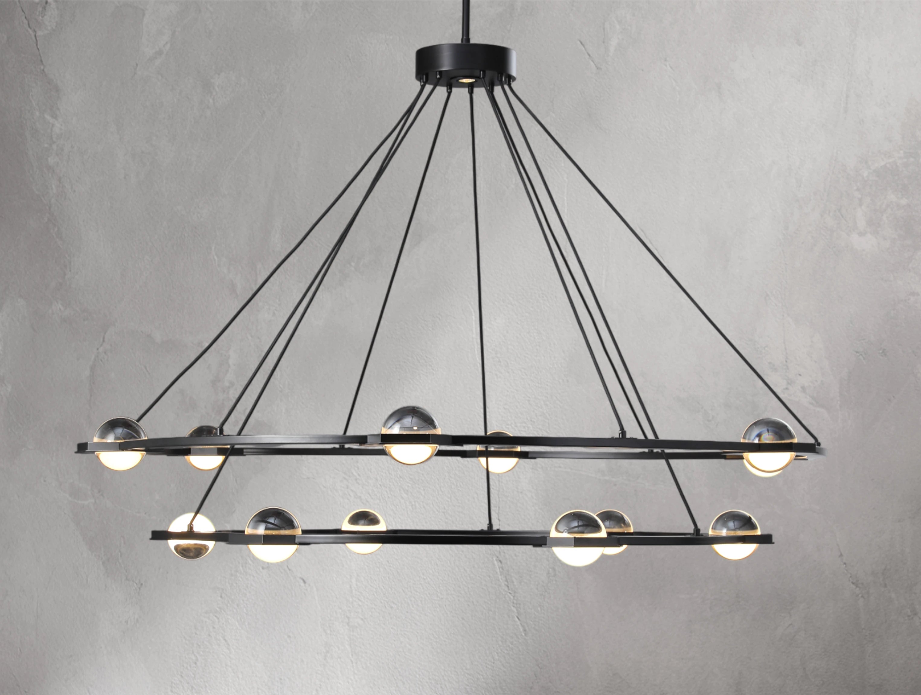 Ekratant Two-Tier Round Chandelier