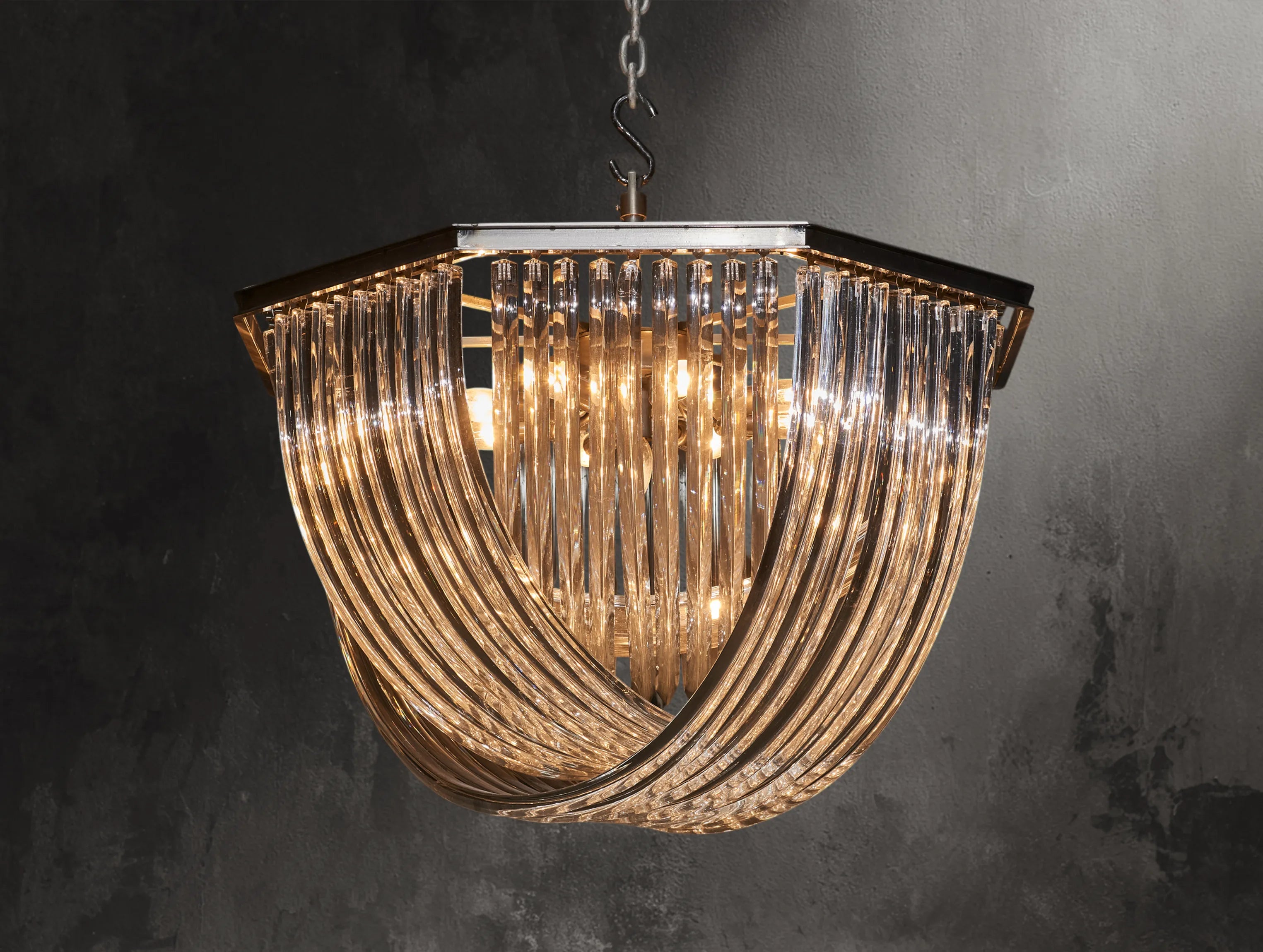 Vetro Arc Chandelier