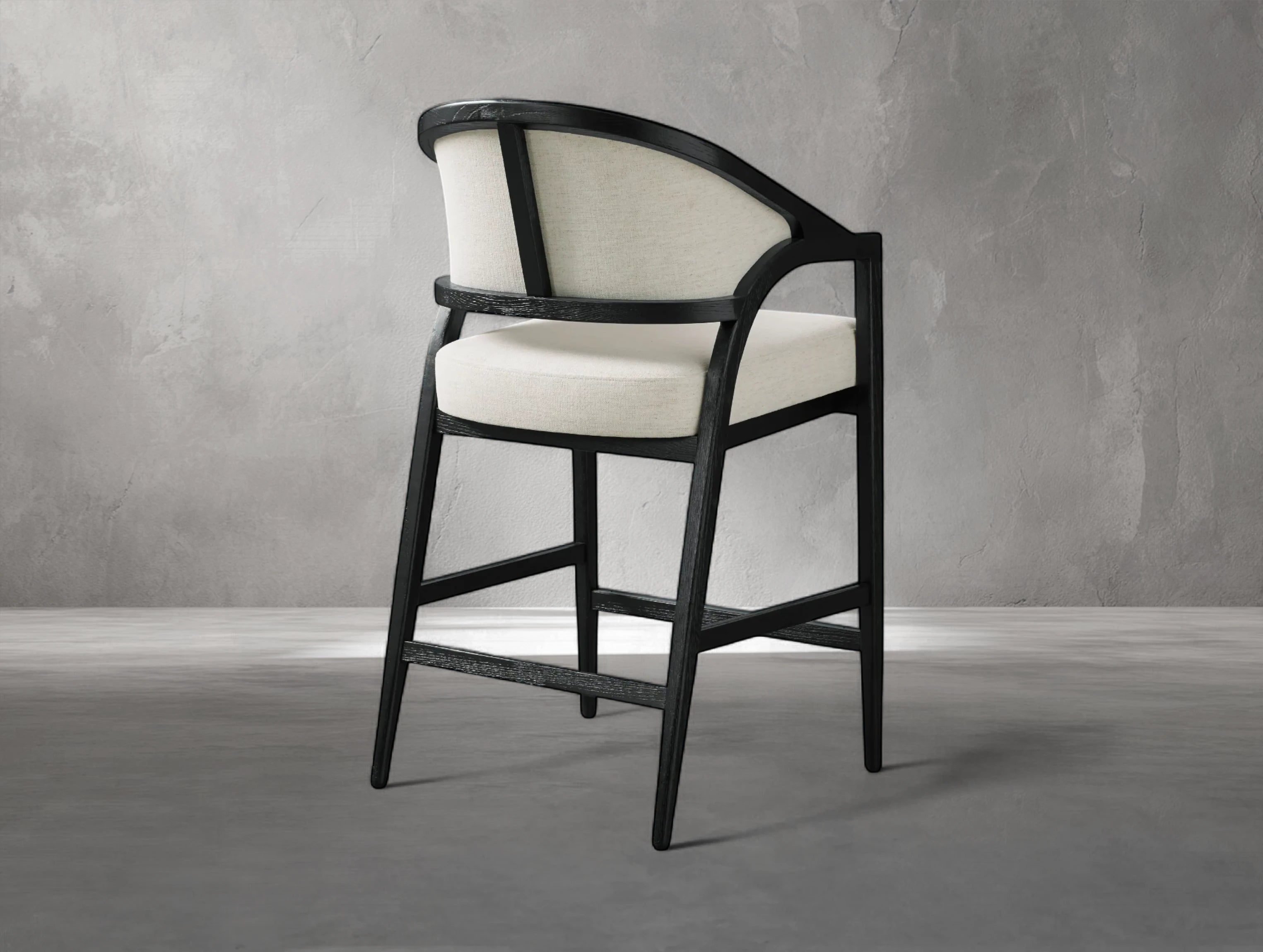 Emily Upholstered Back Counter Stool