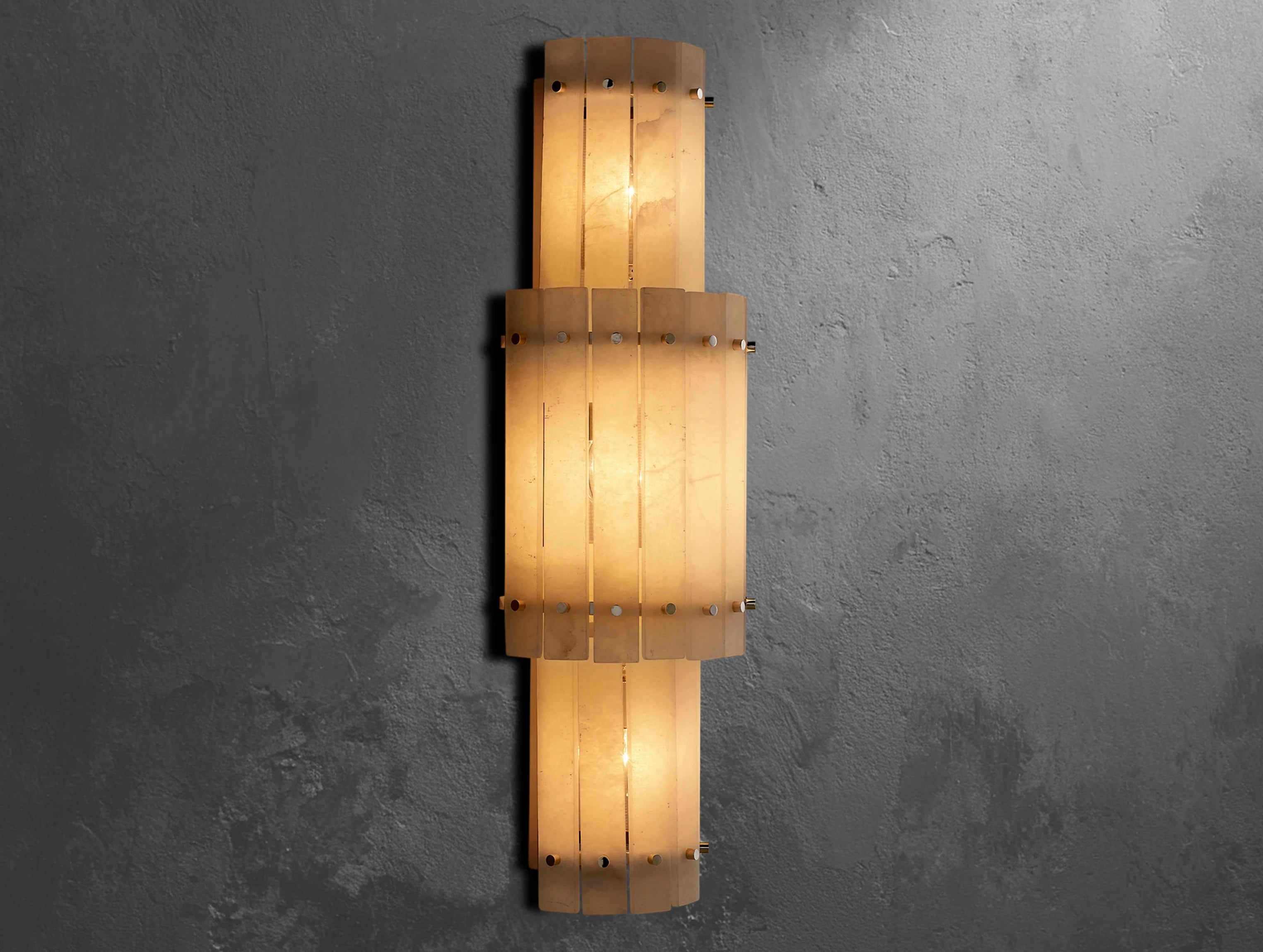 Royce Alabaster Grand Round Sconce