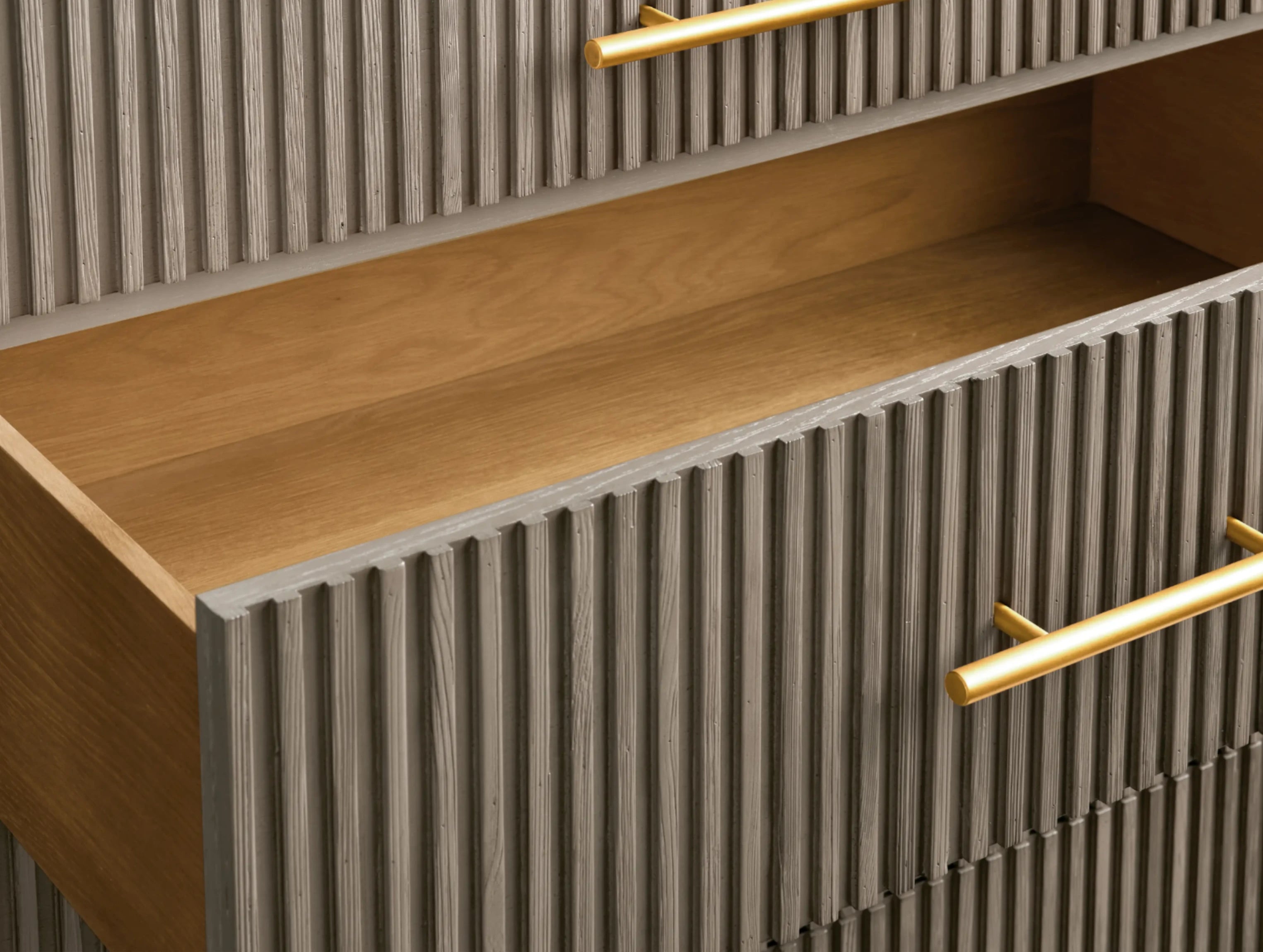 Rolphin Wood Five-Drawer Dresser