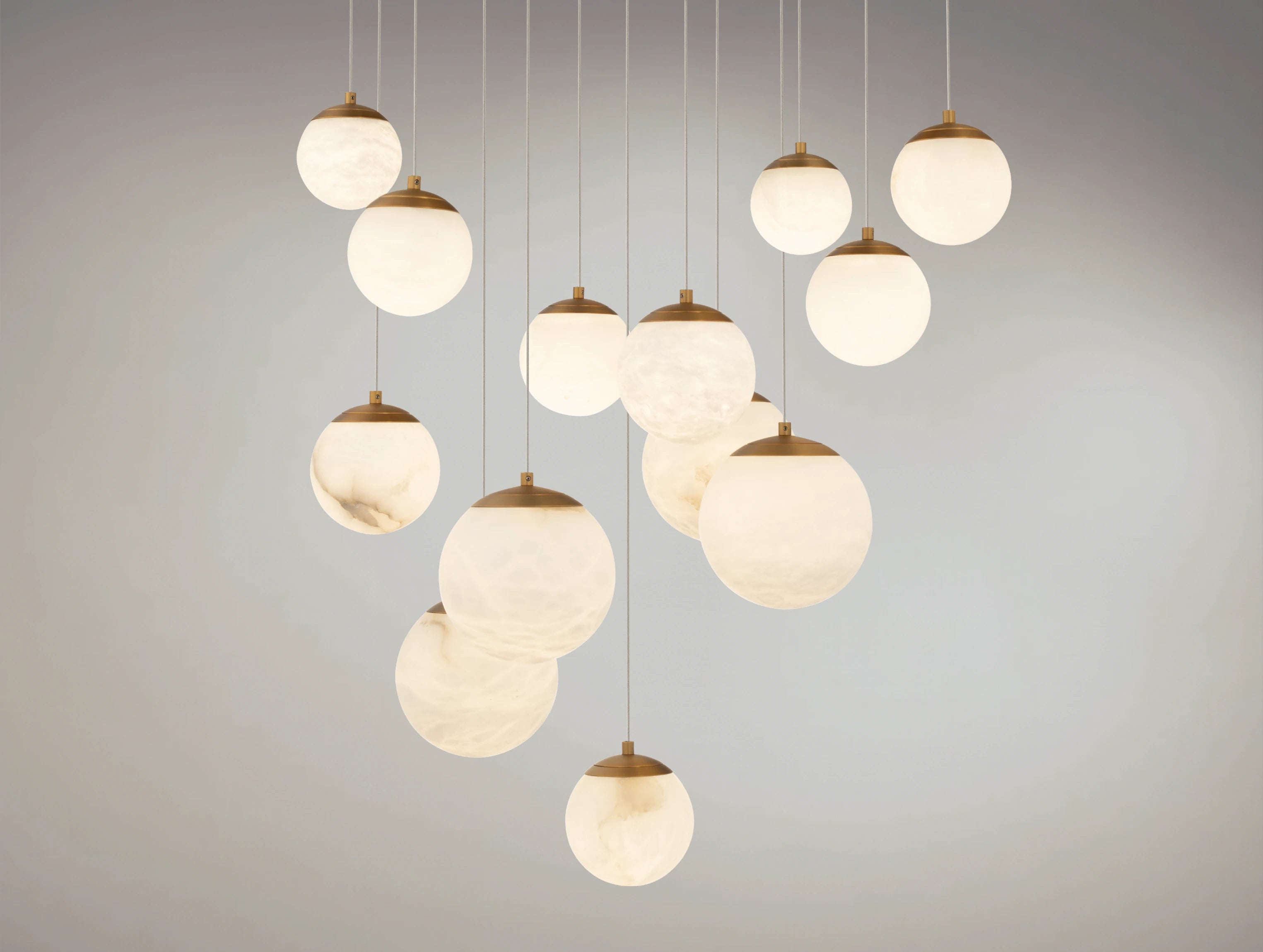 Alien Alabaster Square Chandelier