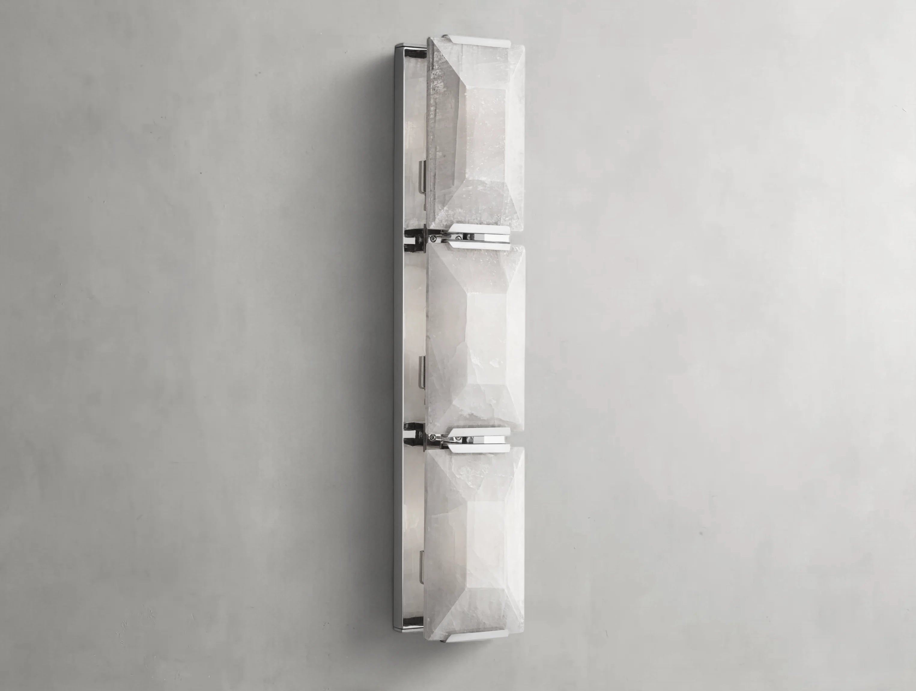 Valonne Calcite Triple Sconce