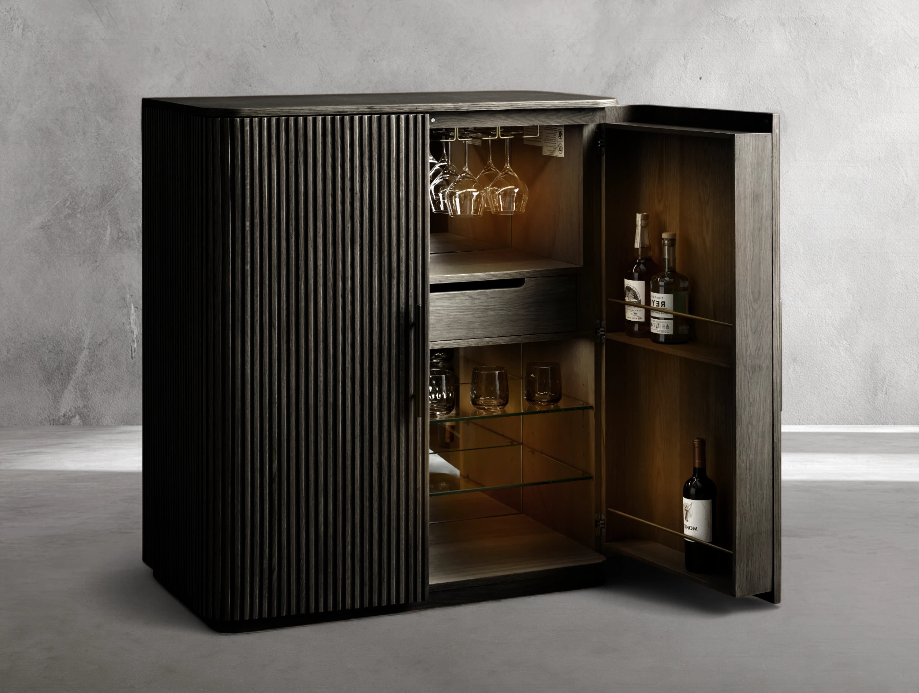 Rolphin Wood Bar Cabinet