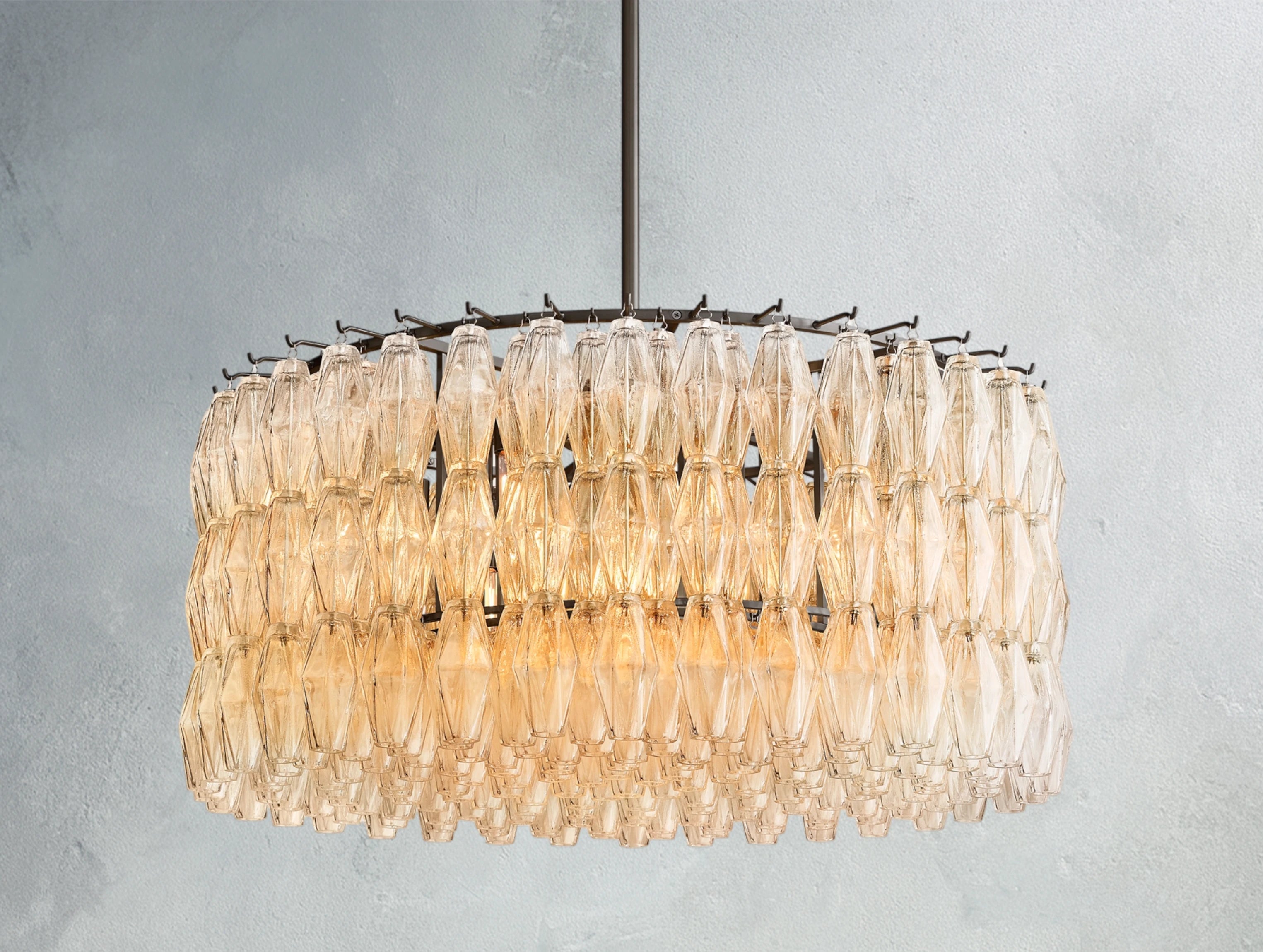 Jayara Glass Round Chandelier