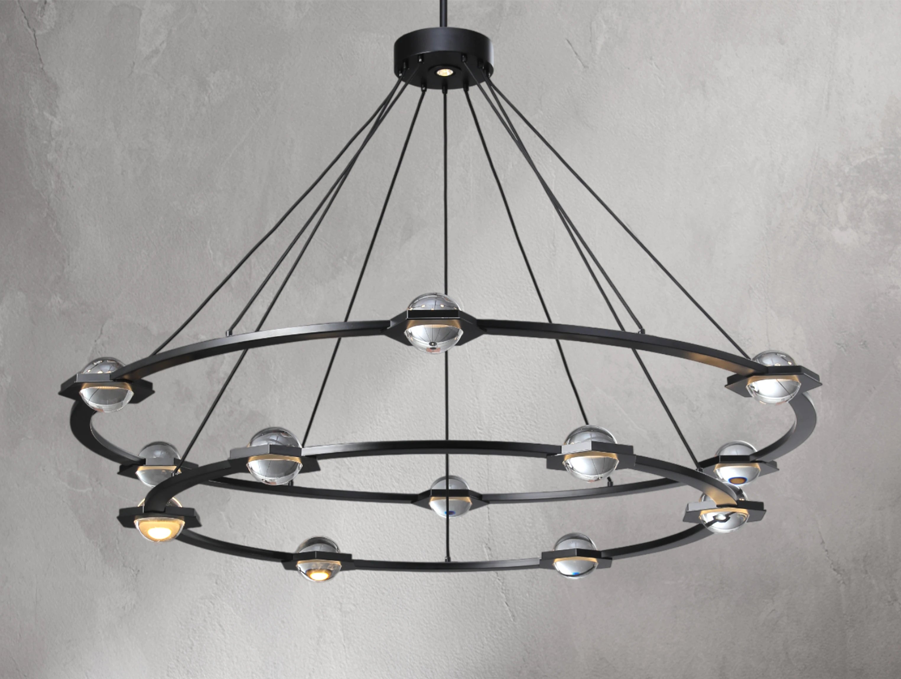 Ekratant Two-Tier Round Chandelier