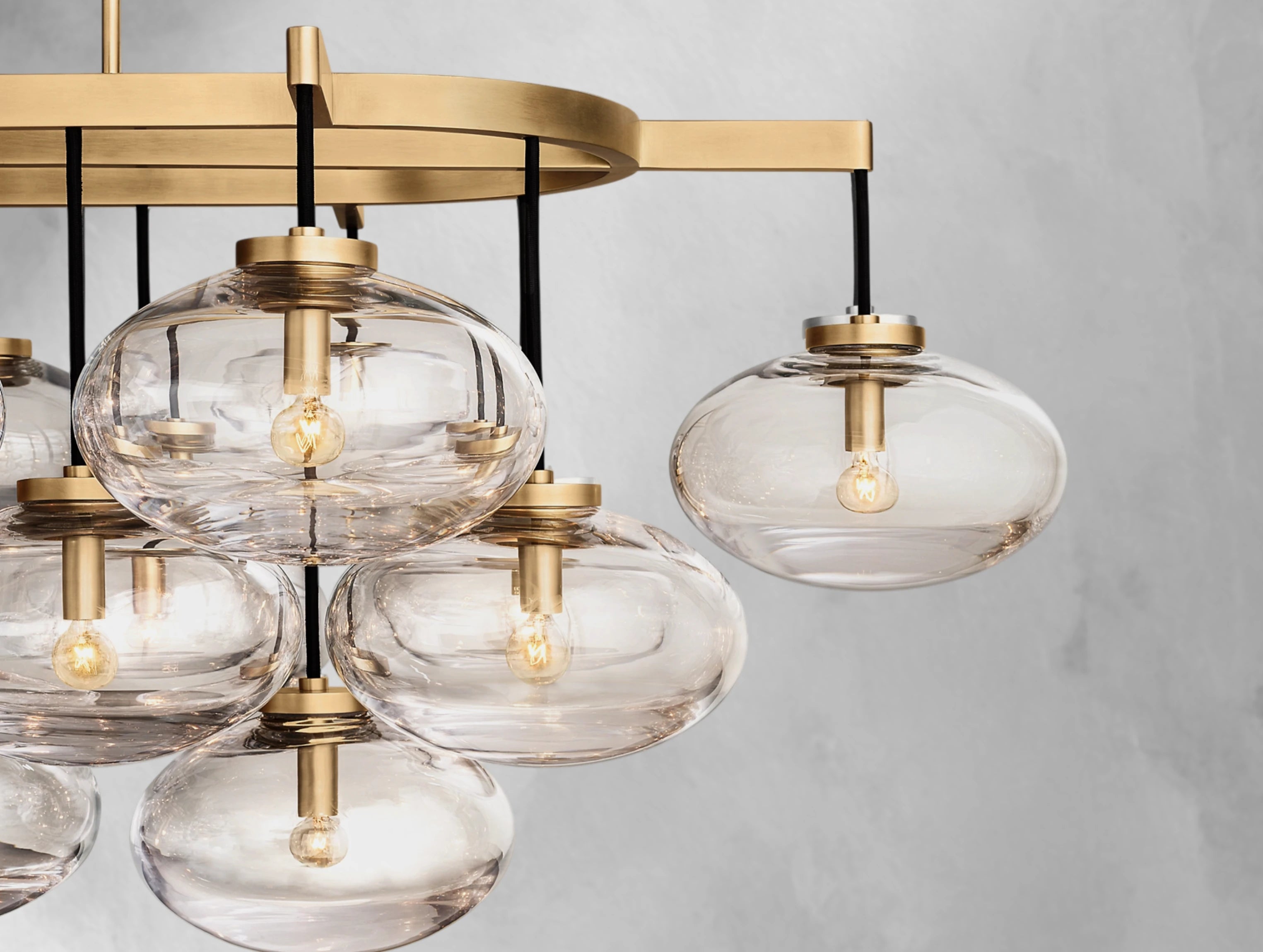 Cabret Glass Linear Chandelier