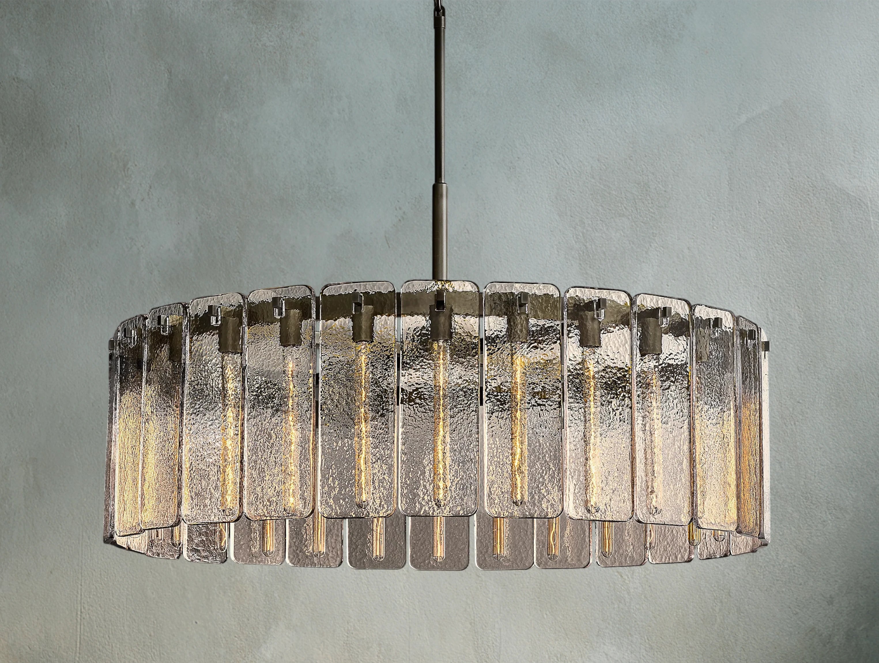 Karamit Glass Round Chandelier