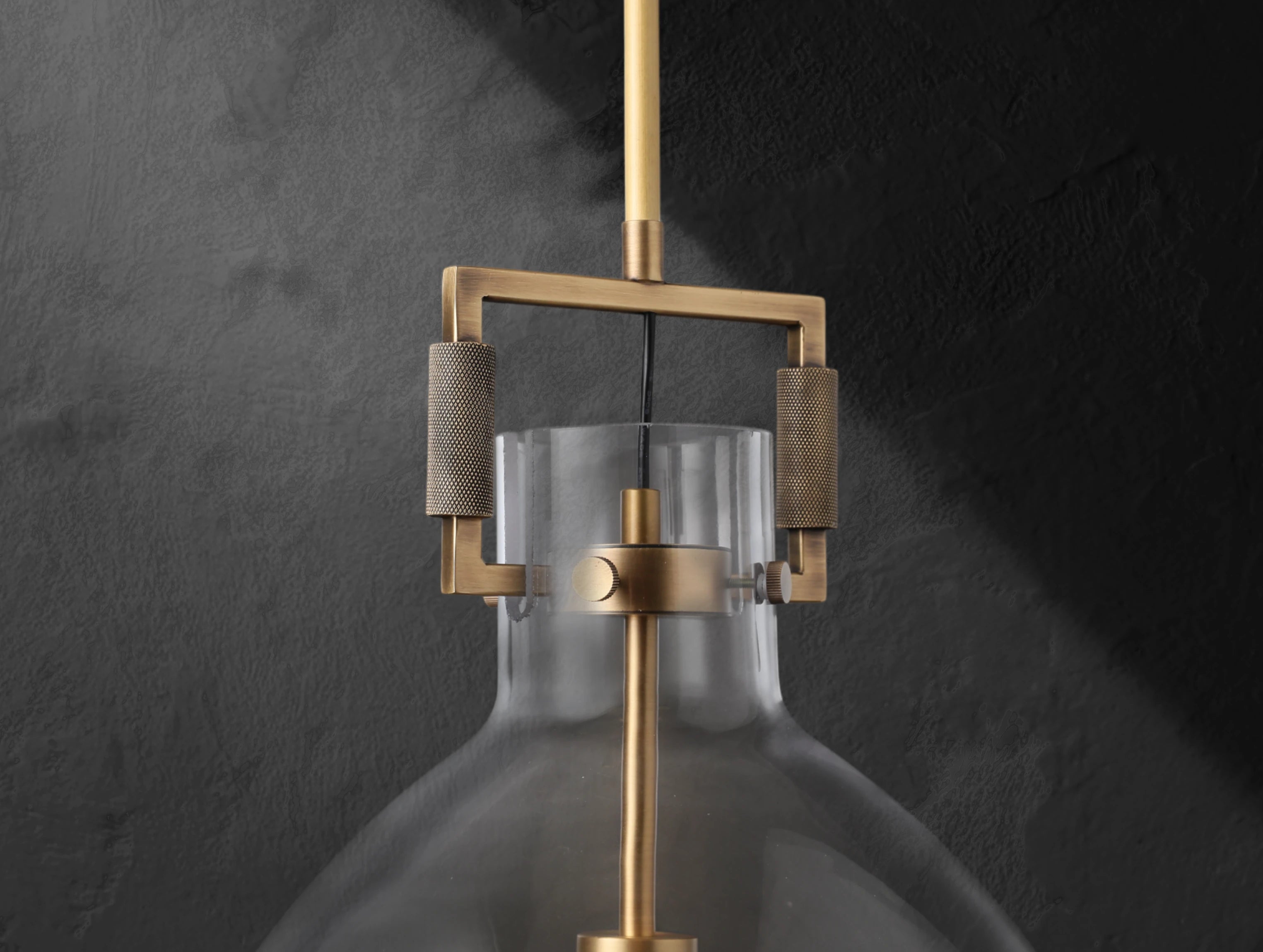 Mechanic Glass Cloche Pendant