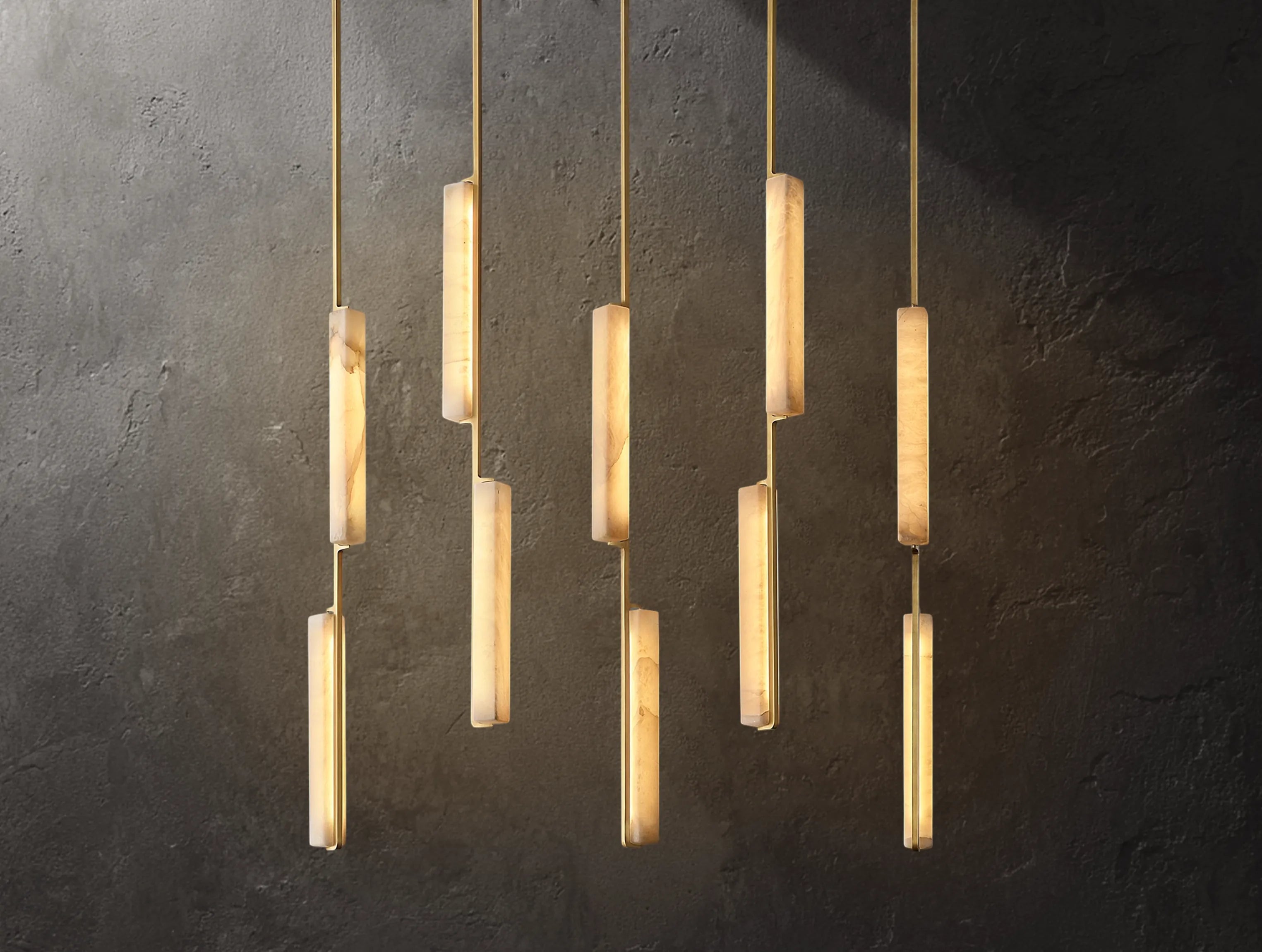 Ardubon Alabaster Linear Chandelier
