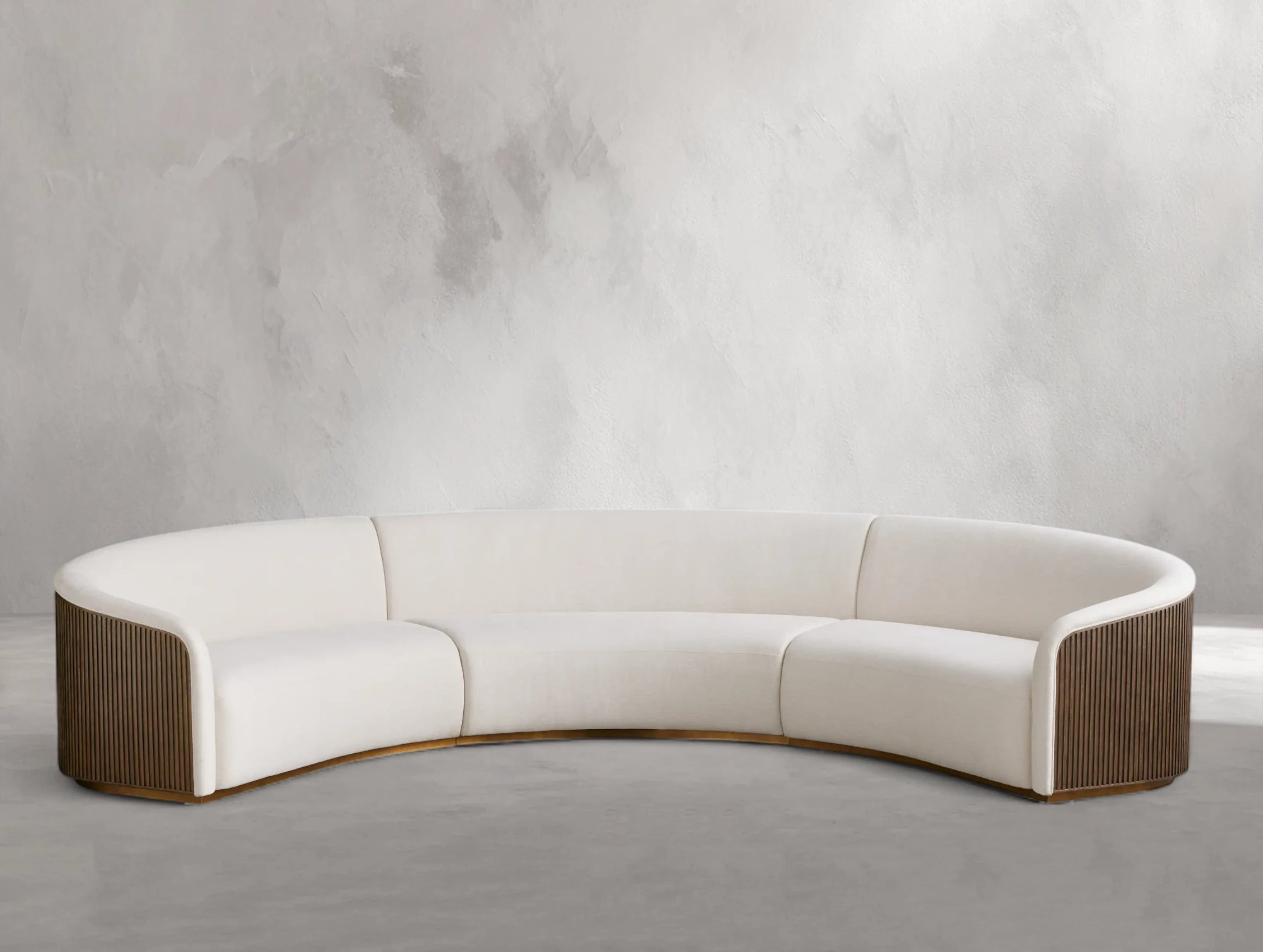 Rolphin Three-Piece Curved Sectional