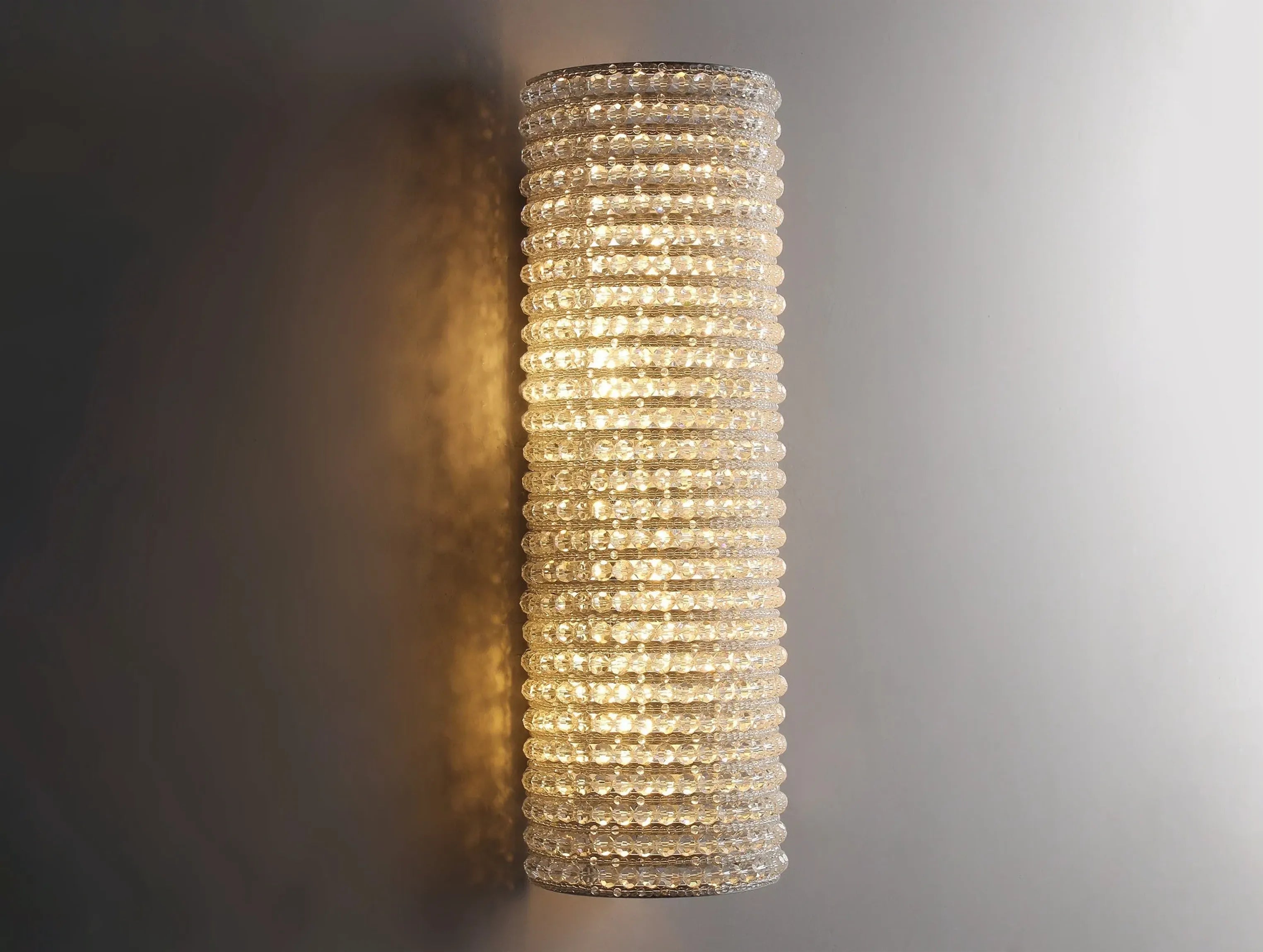 Macho Crystal Halo Clear Glass Sconce
