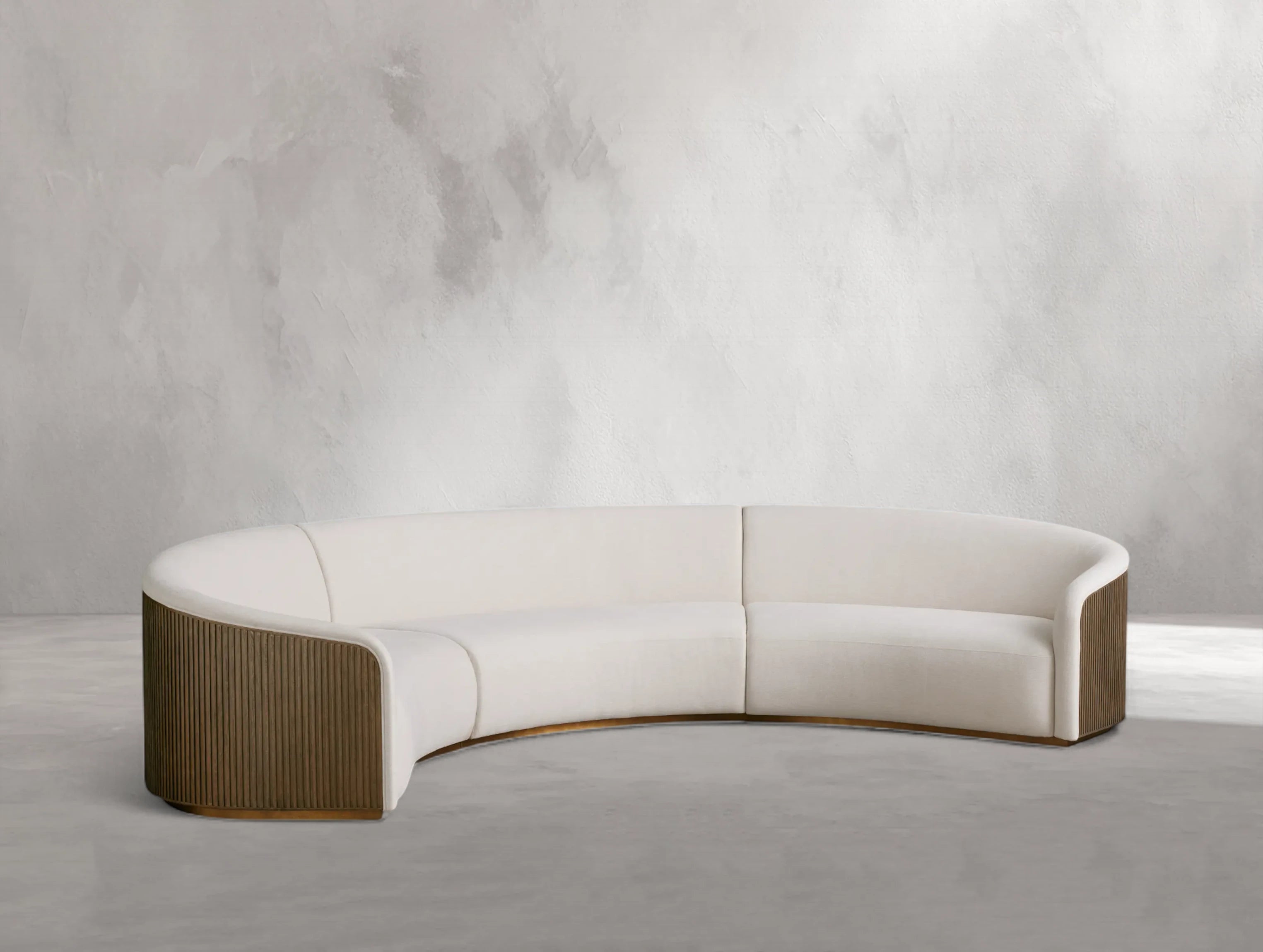 Rolphin Three-Piece Curved Sectional
