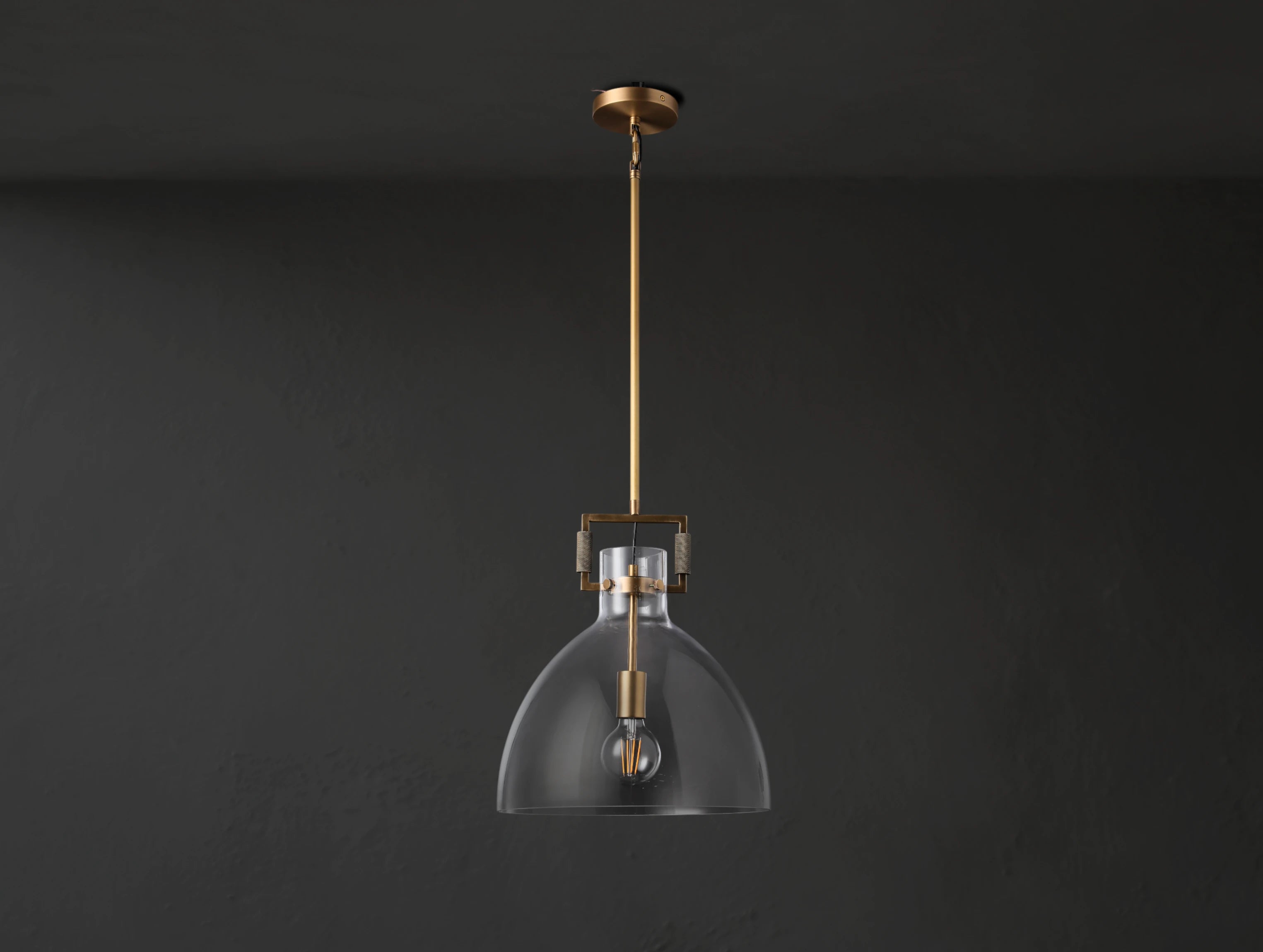 Mechanic Glass Cloche Pendant