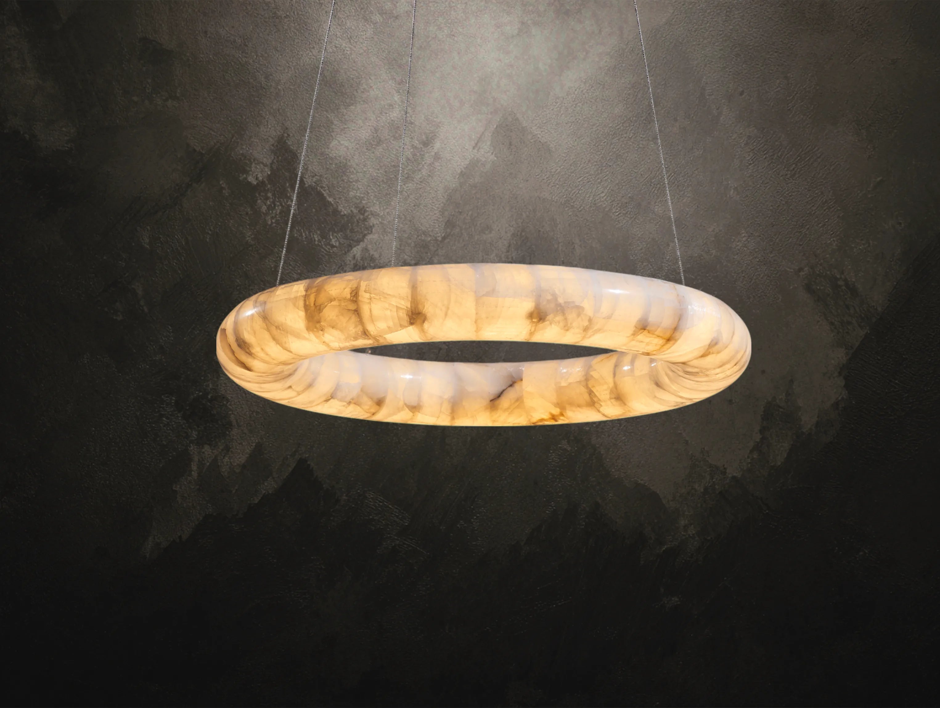 Lunara Curve Calcite Chandelier