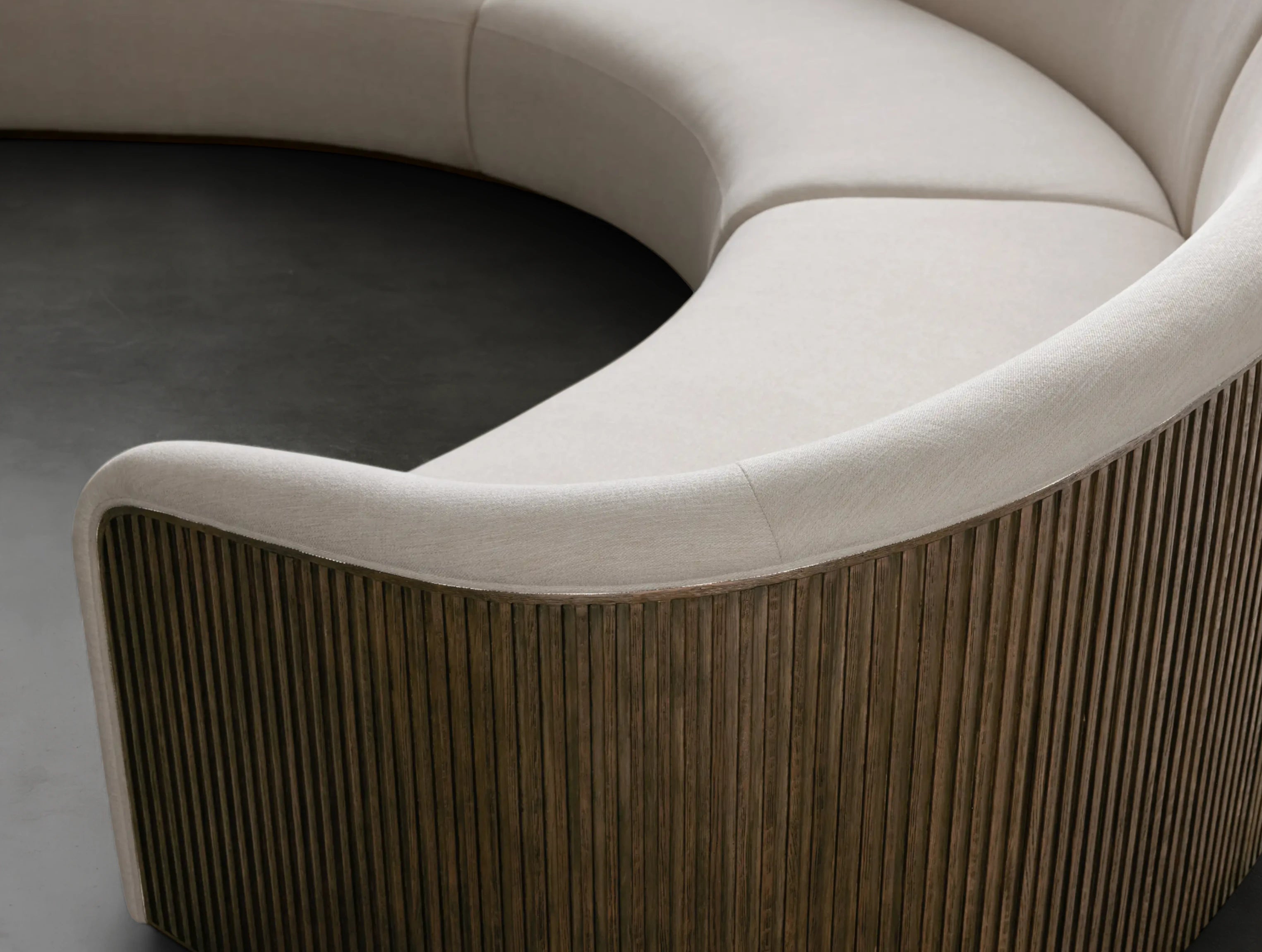 Rolphin Three-Piece Curved Sectional