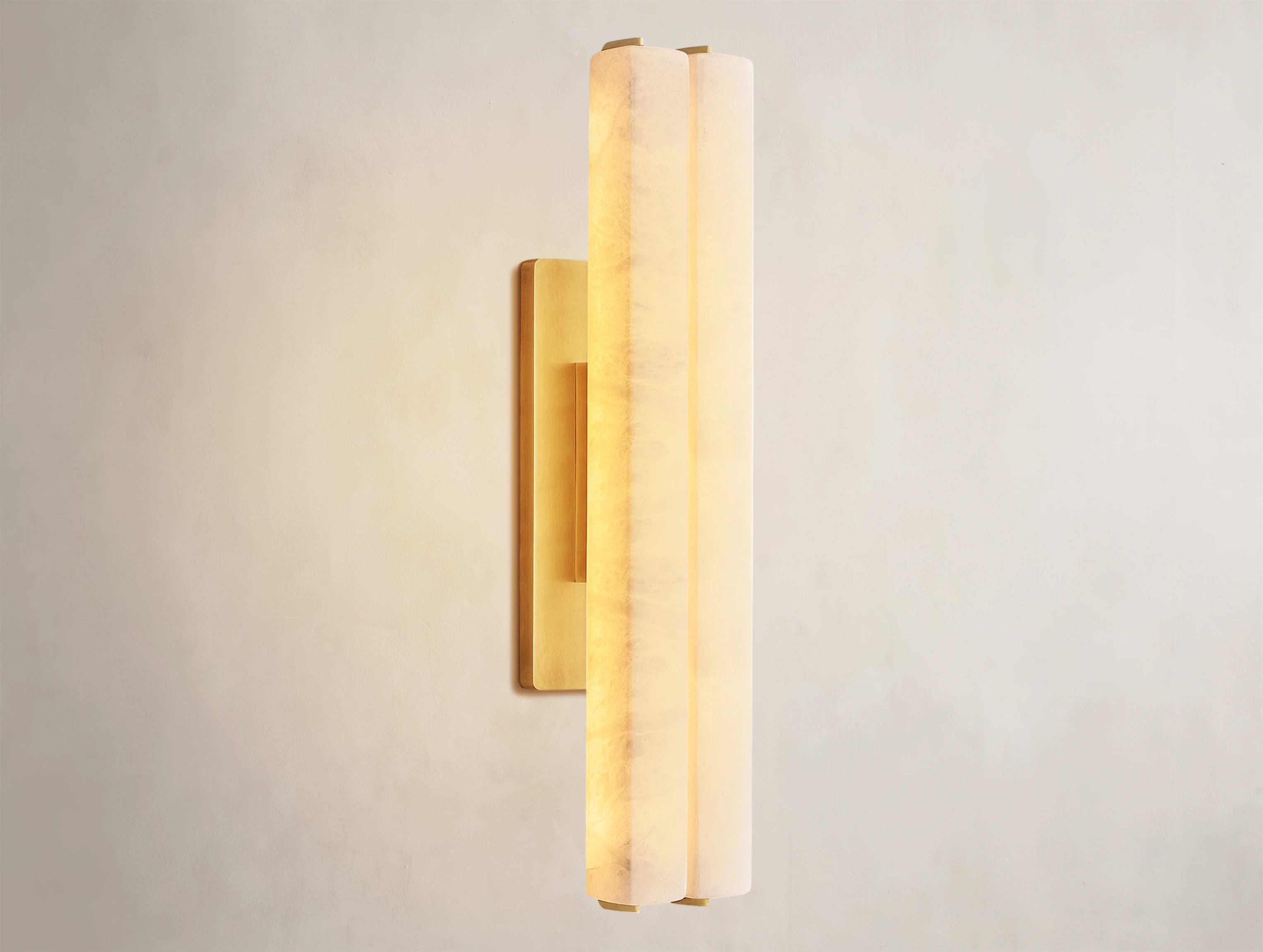 Ardubon Alabaster Double Sconce