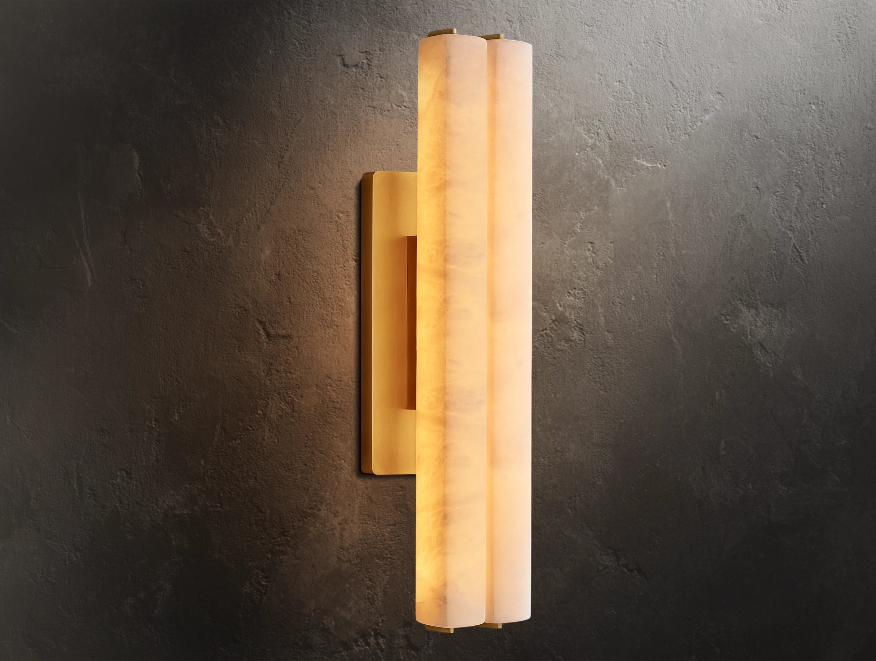 Ardubon Alabaster Double Sconce