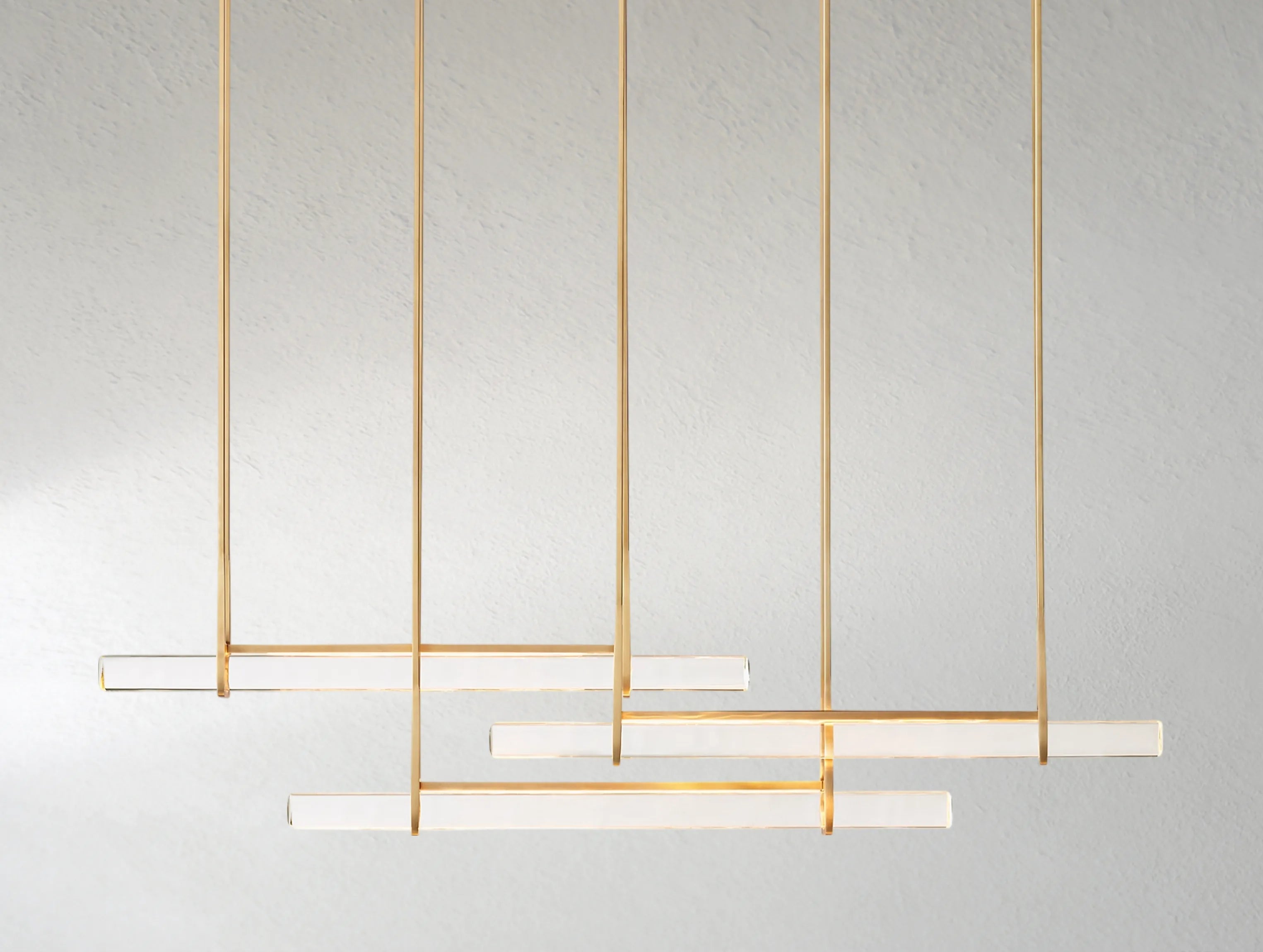 Ardubon Crystal Triple Bar Linear Chandelier