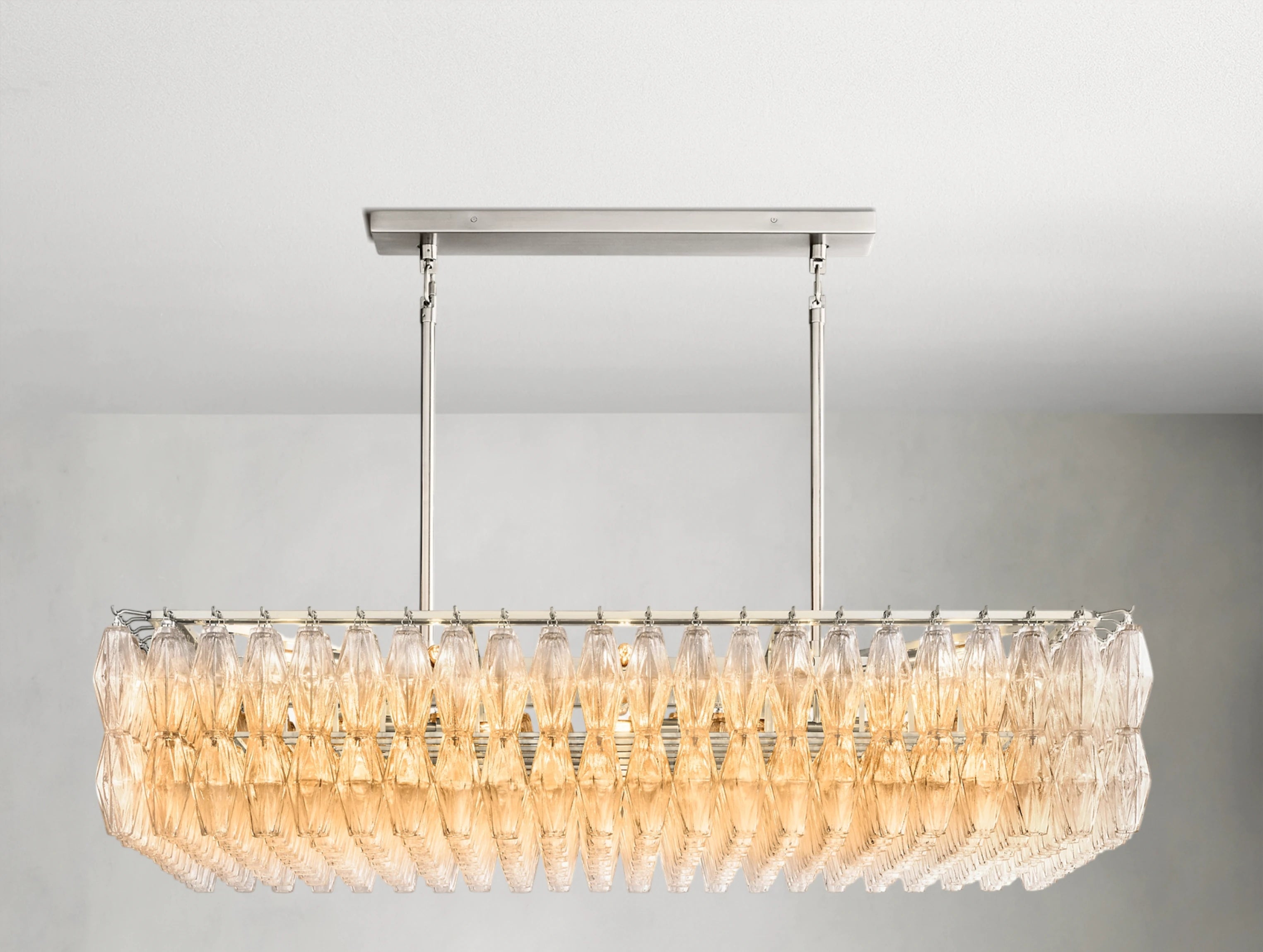 Jayara Glass Rectangular Chandelier