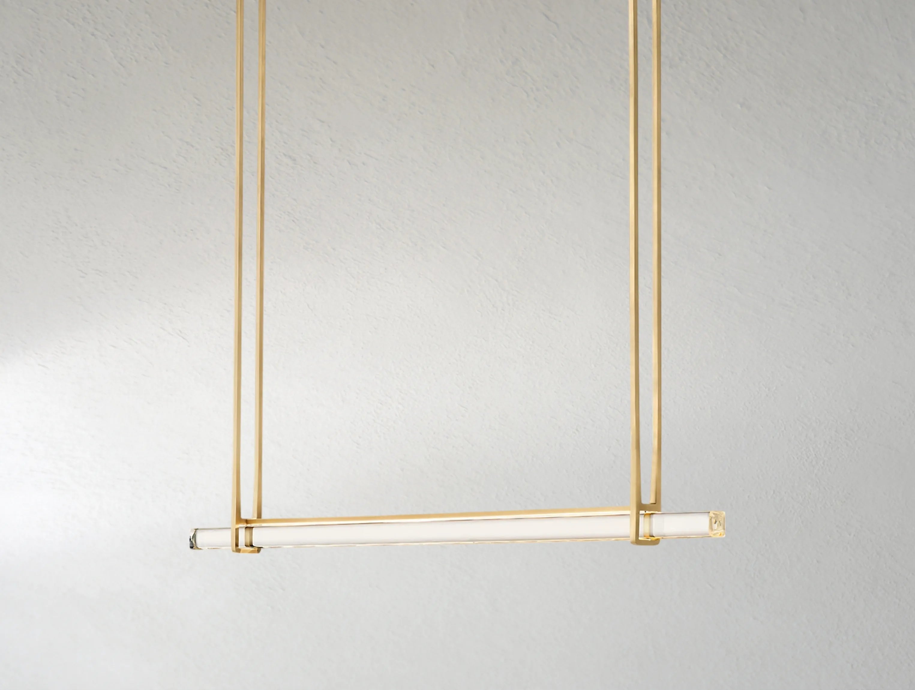 Ardubon Crystal Horizontal Single Bar Linear Chandelier
