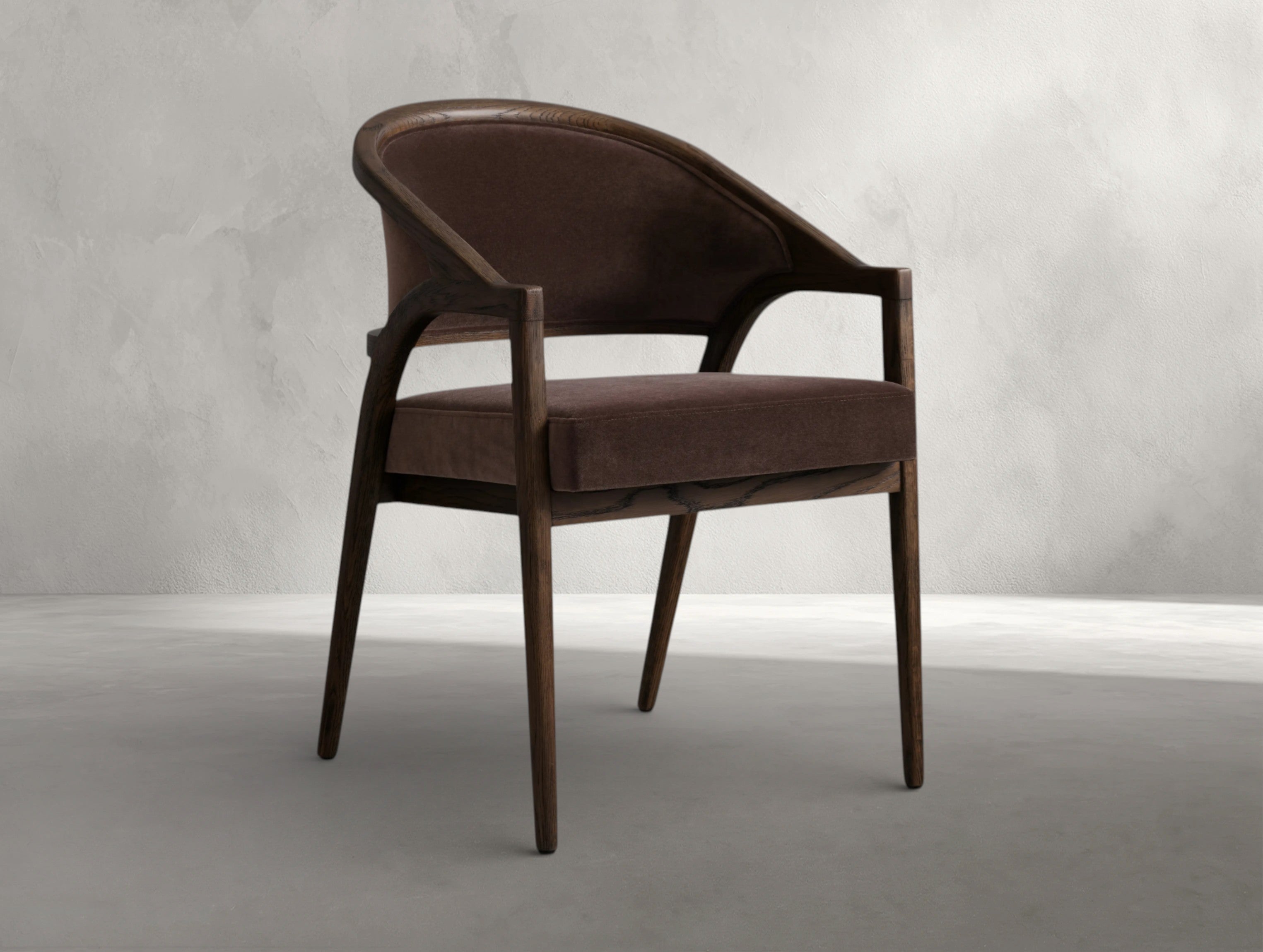Emily Upholstered Back Dining Arm Chair