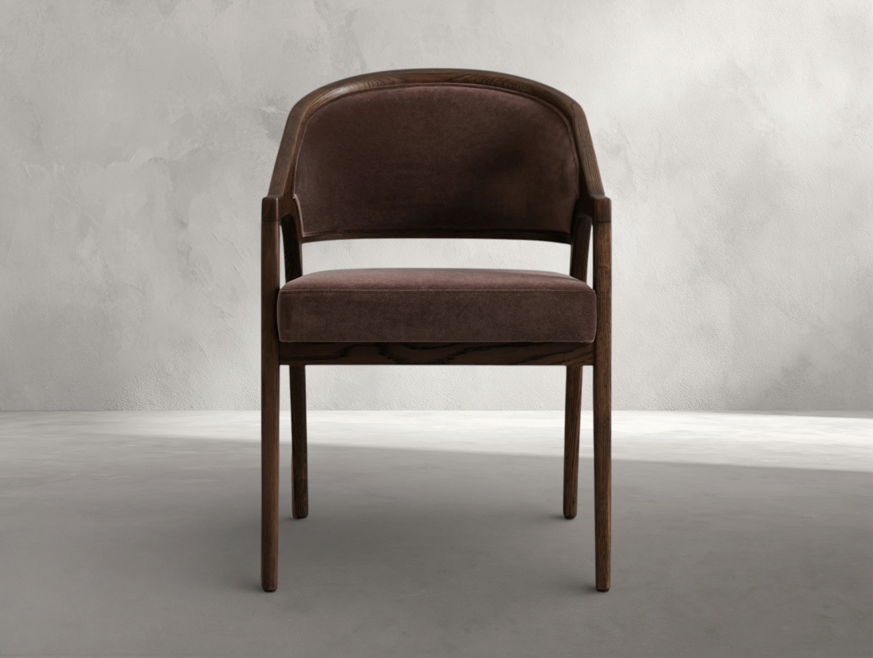 Emily Upholstered Back Dining Arm Chair