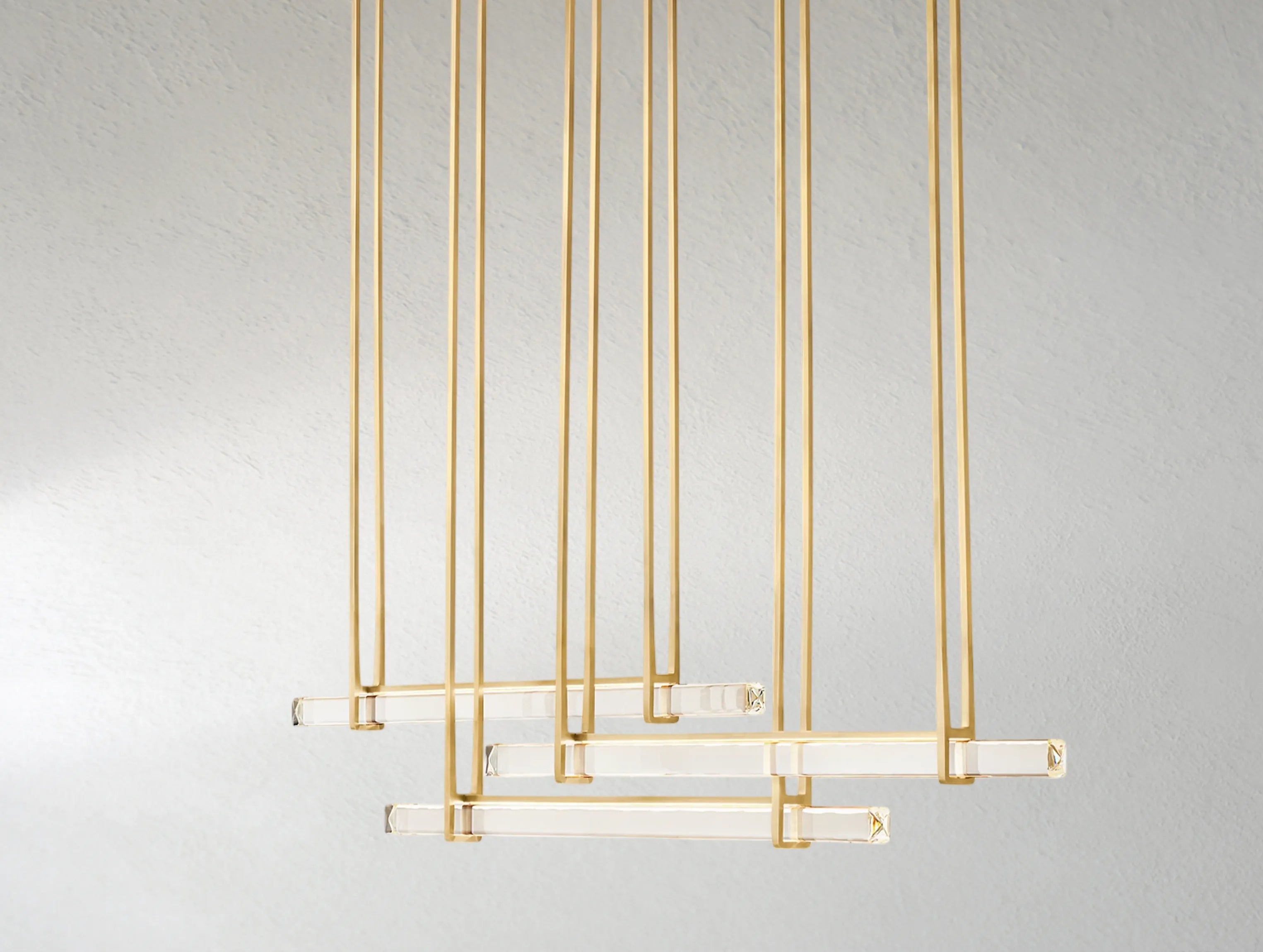 Ardubon Crystal Triple Bar Linear Chandelier