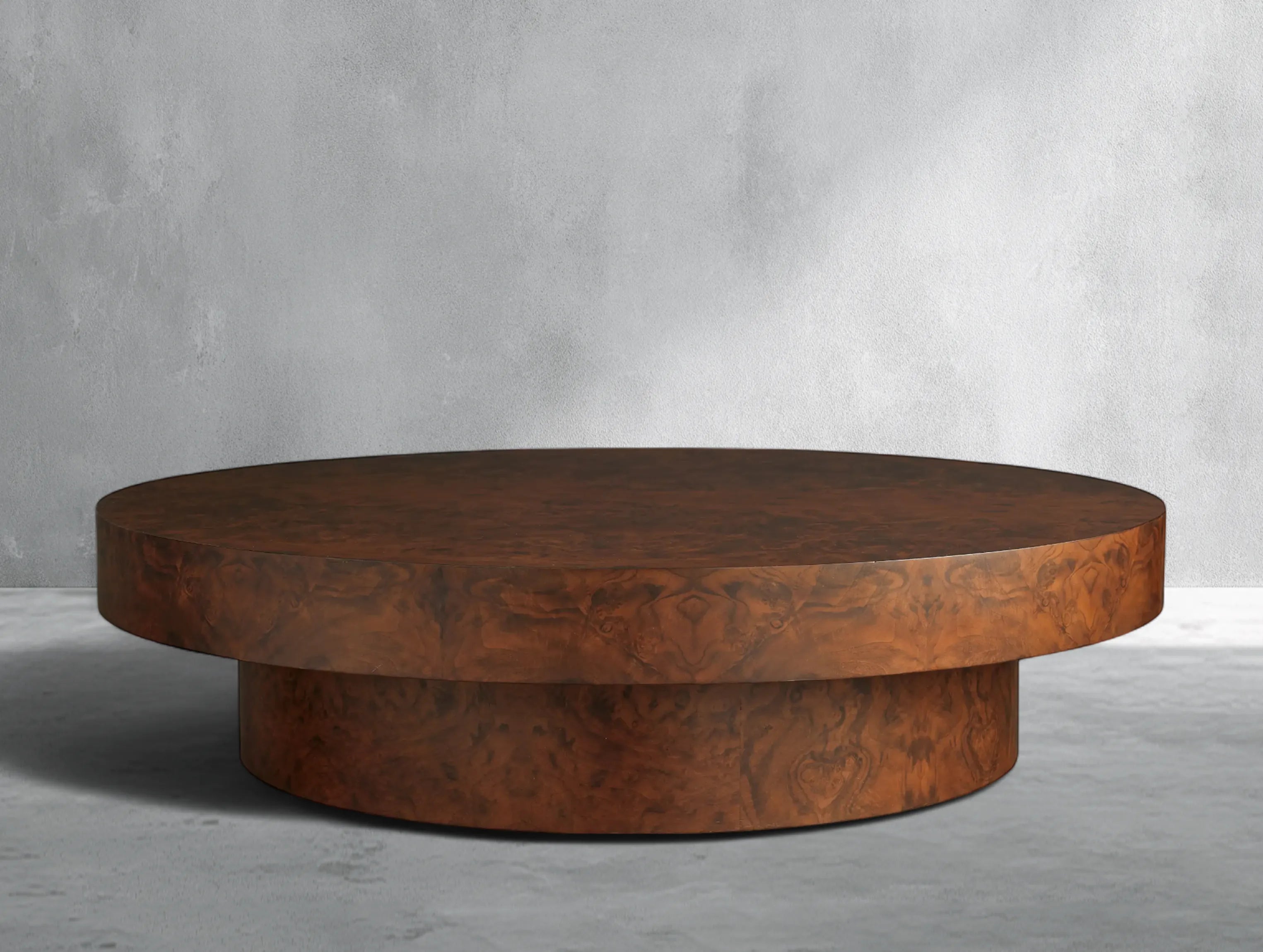 Yanori Burl Round Coffee Table