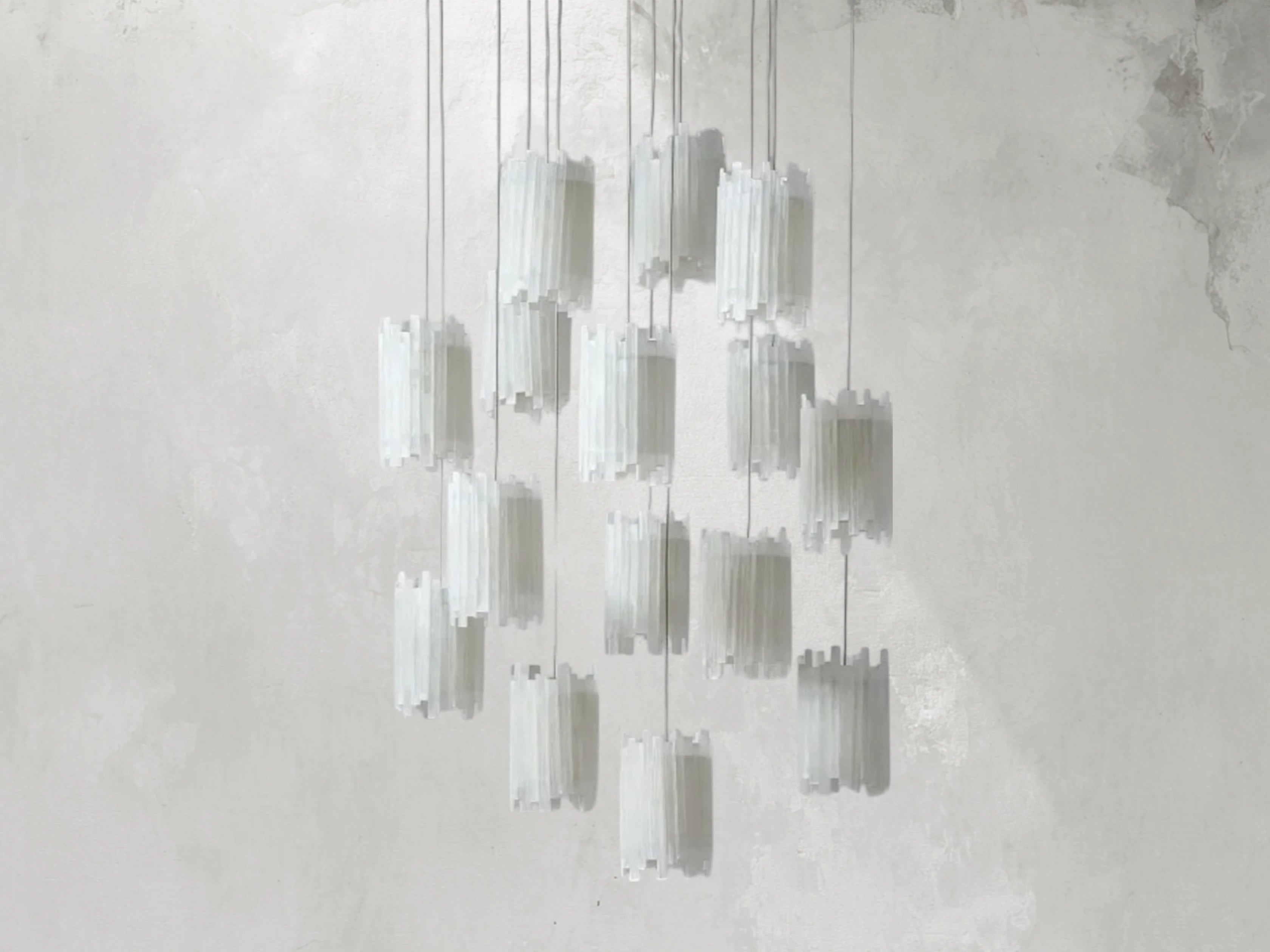 Jaina Selenite Round Chandelier