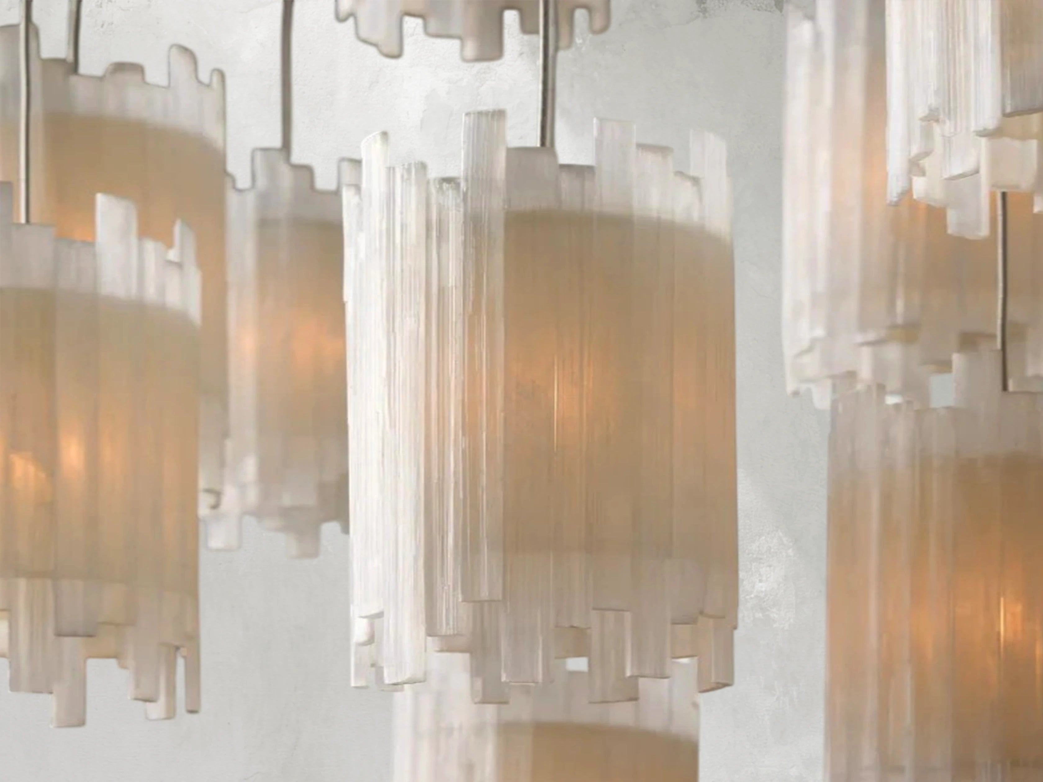 Jaina Selenite Round Chandelier