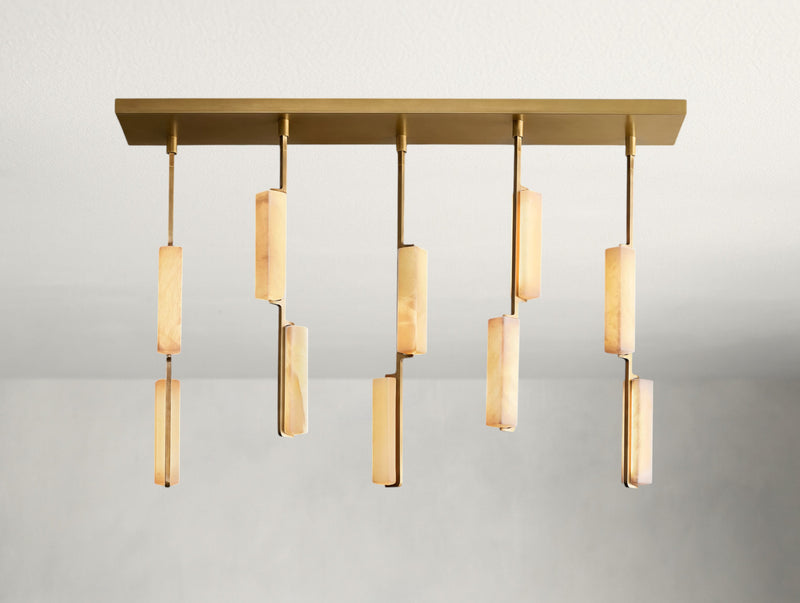 Ardenel Ardubon Alabaster Linear Chandelier