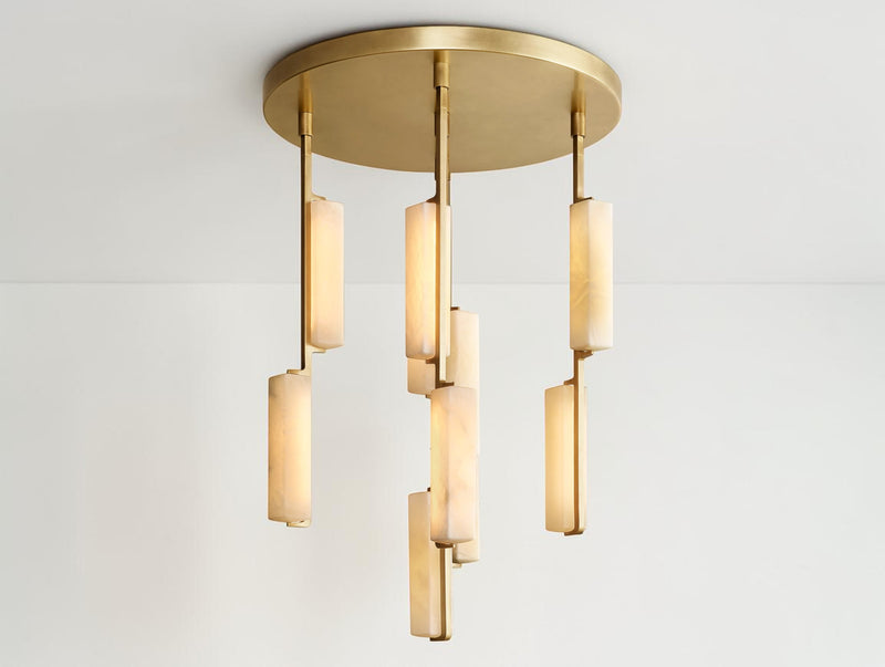 Ardenel Ardubon Alabaster Round Chandelier