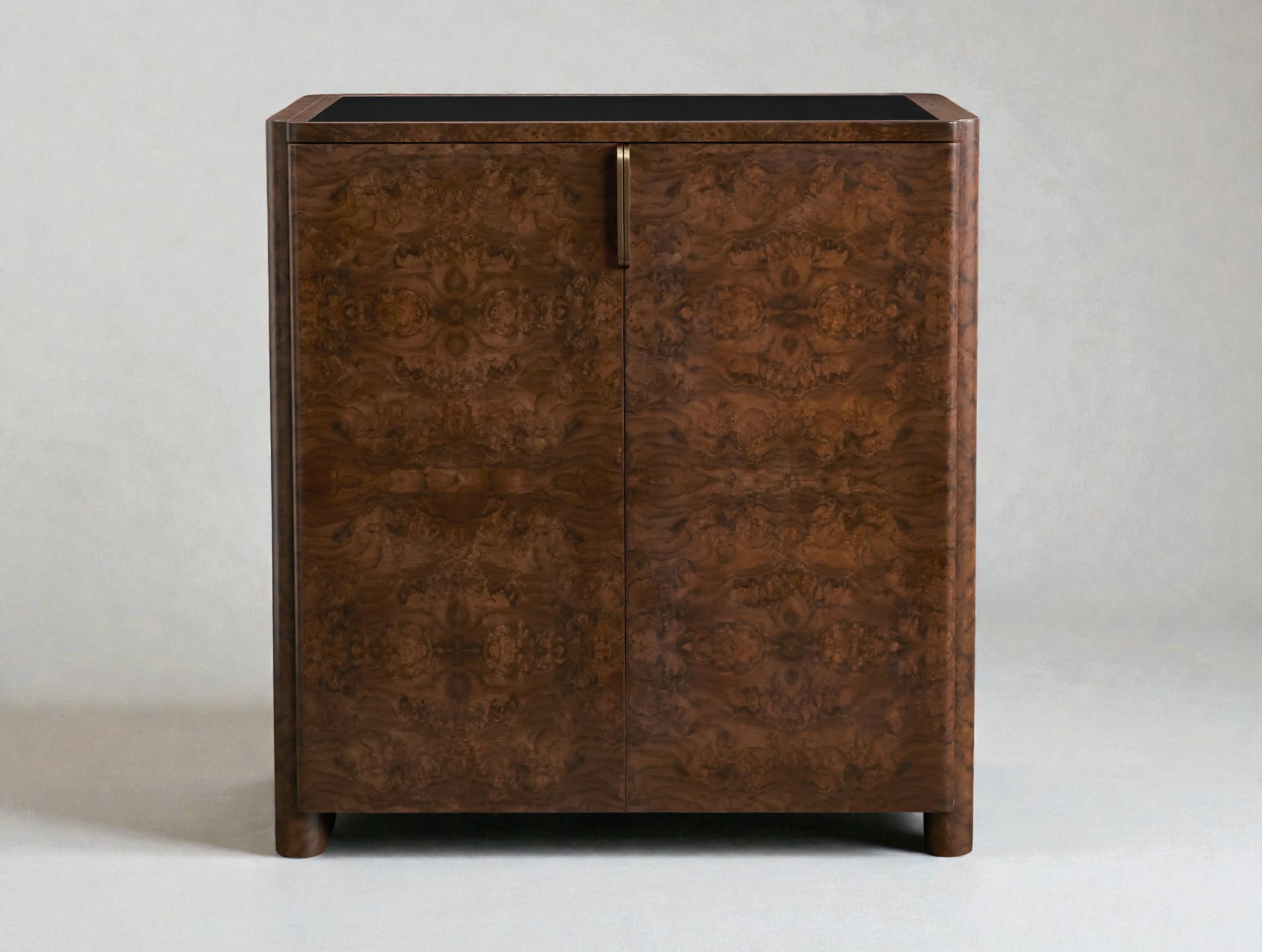 Aurelian Burl Bar Cabinet