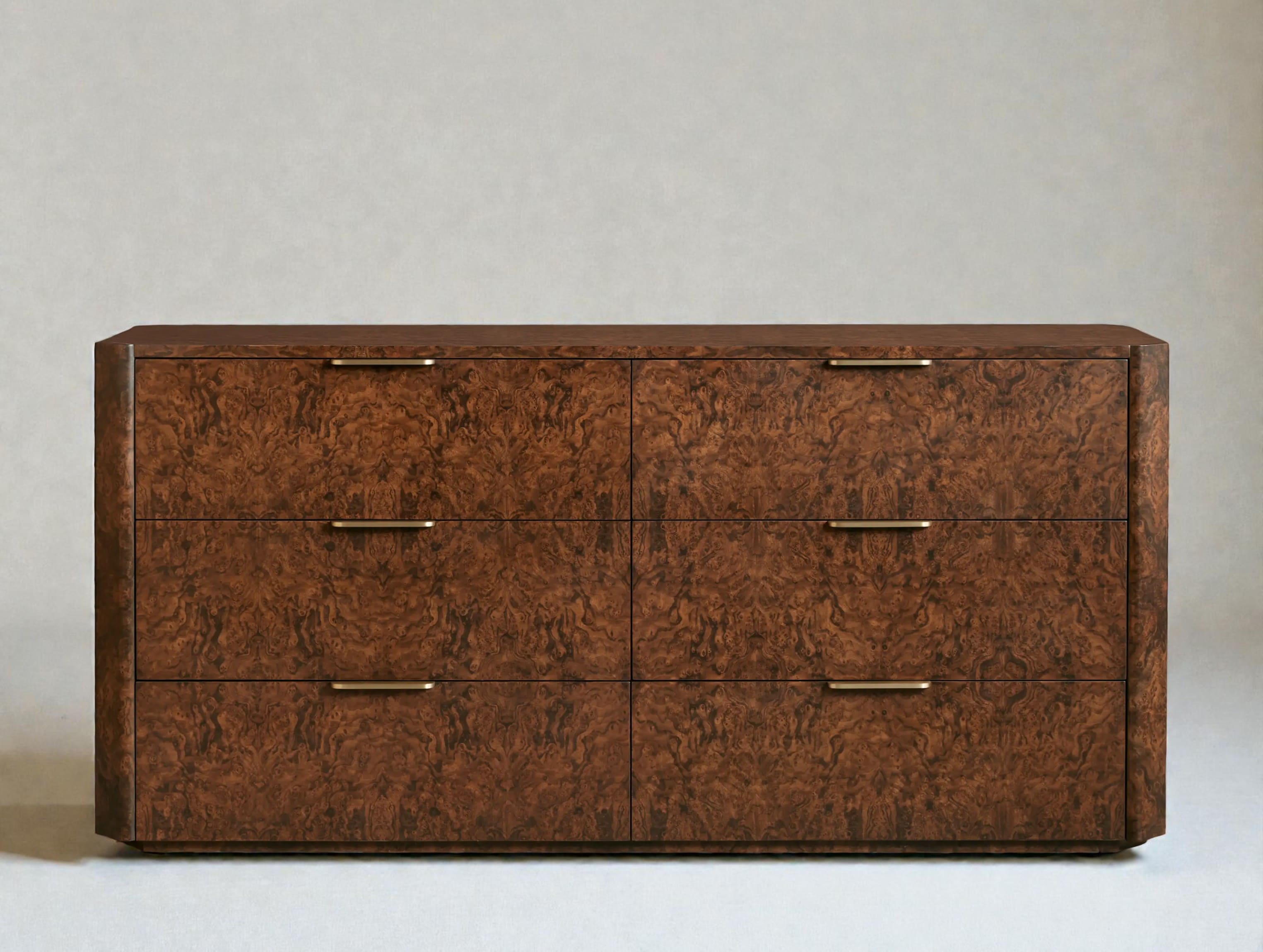Aurelian Burl Six-Drawer Dresser