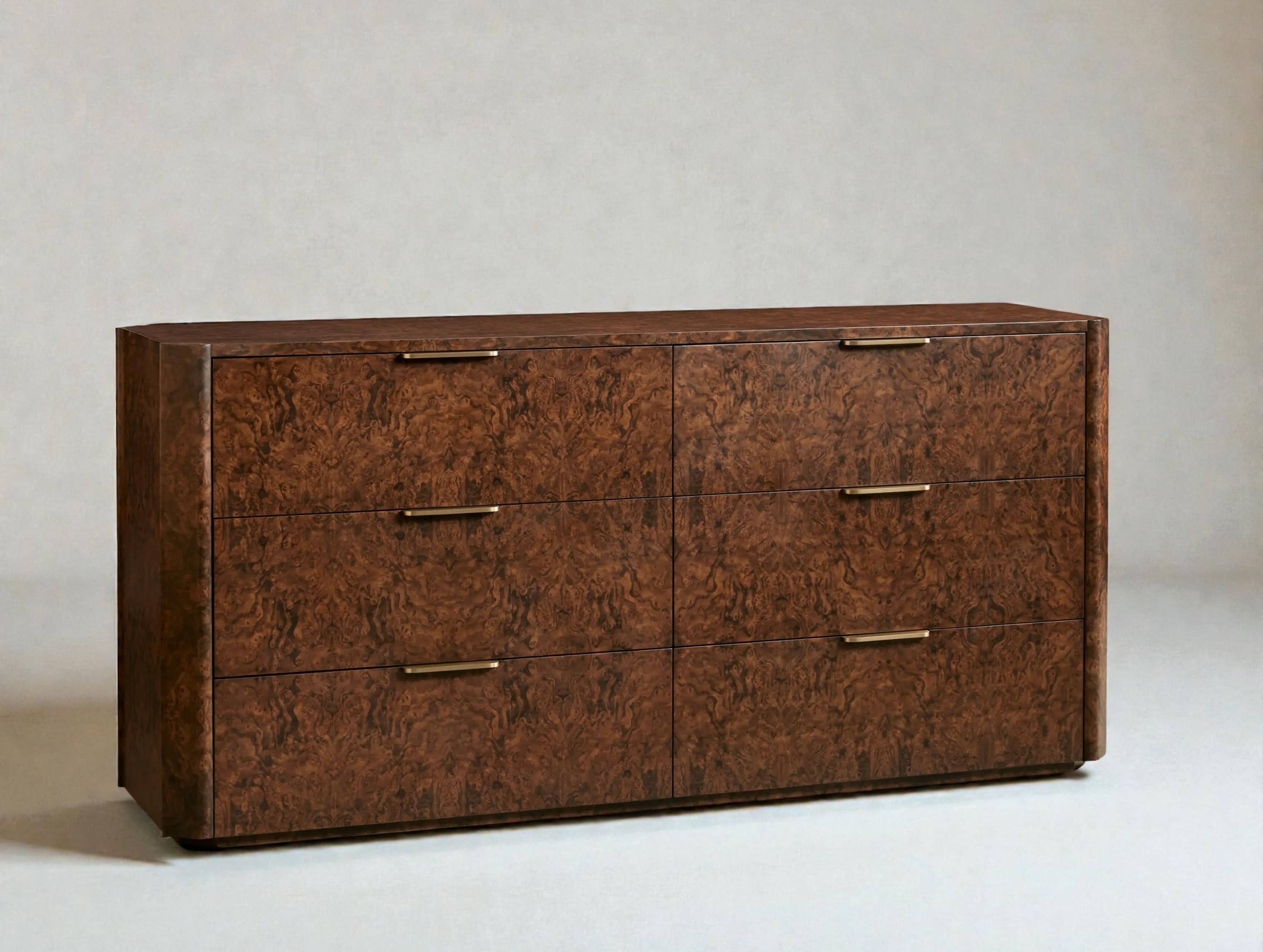 Aurelian Burl Six-Drawer Dresser