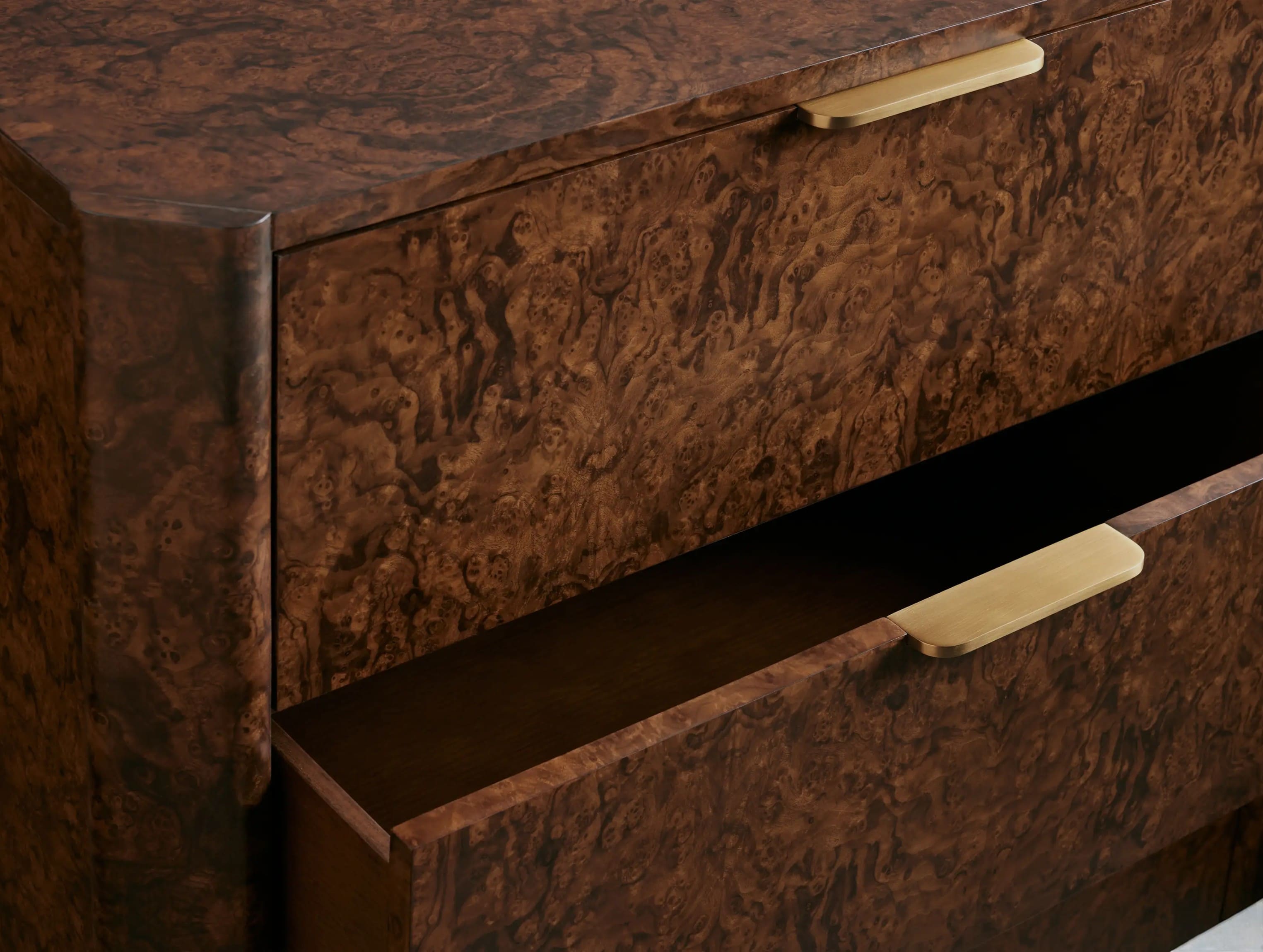 Aurelian Burl Six-Drawer Dresser