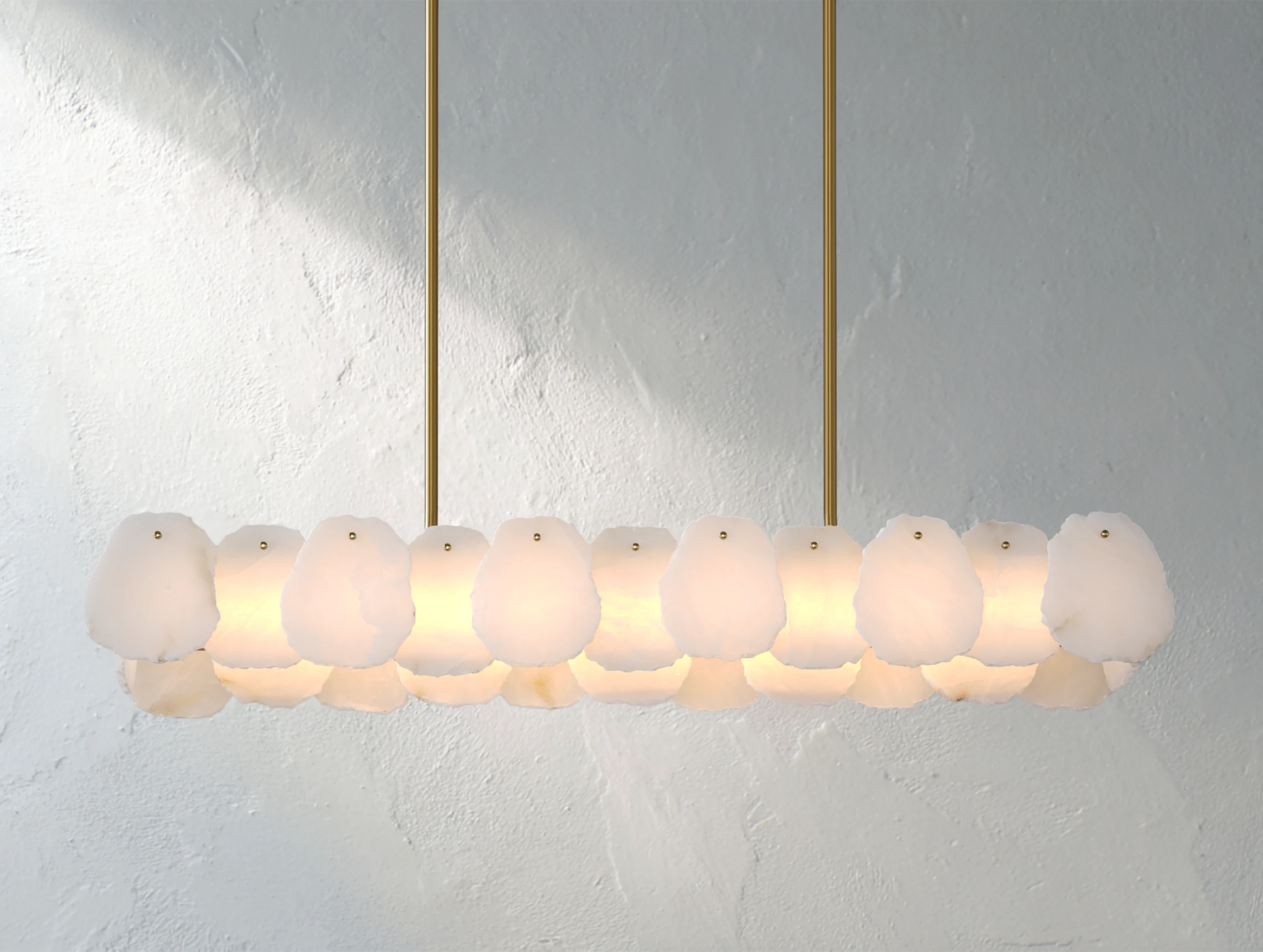 Aurelis Linear Alabaster Chandelier